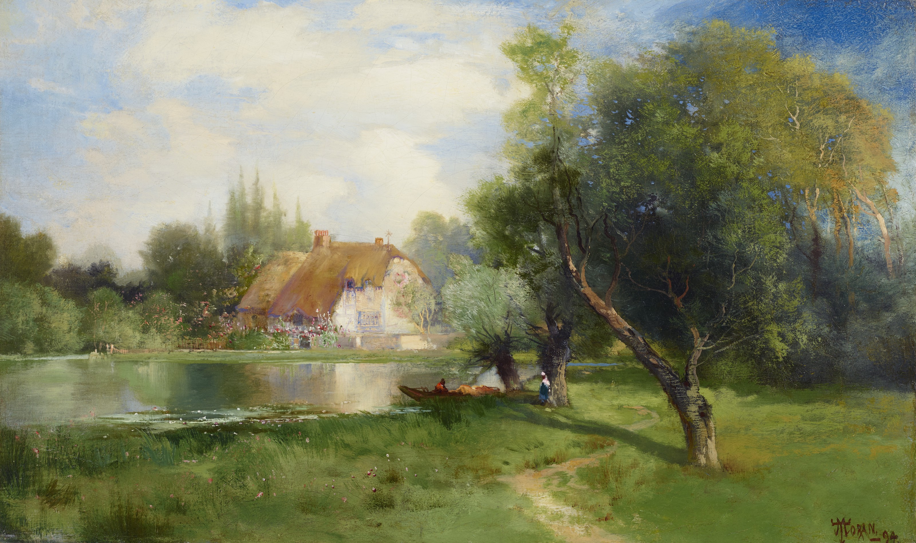 Thomas Moran — Недалеко от Ист-Хэмптона, Лонг-Айленд