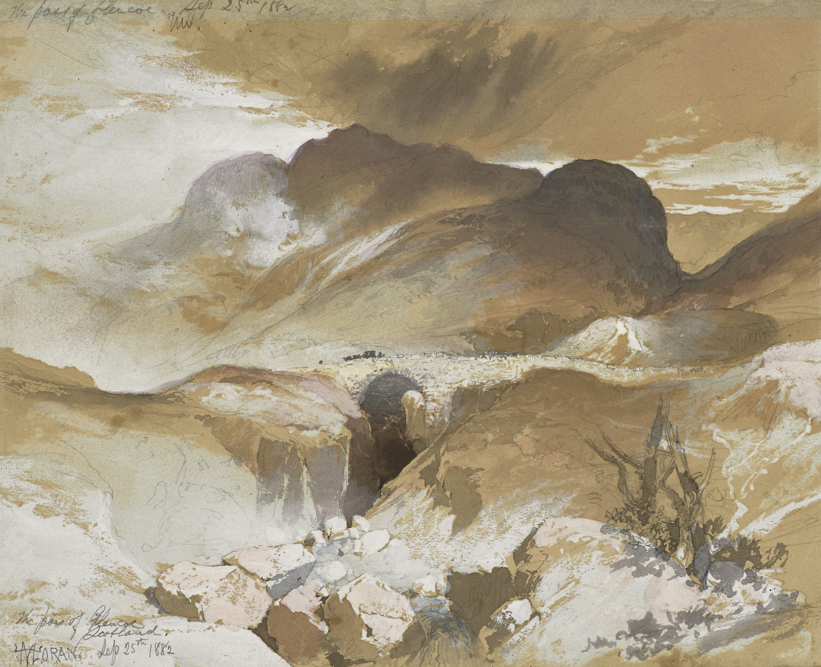 Thomas Moran — Перевал Гленко, Шотландия
