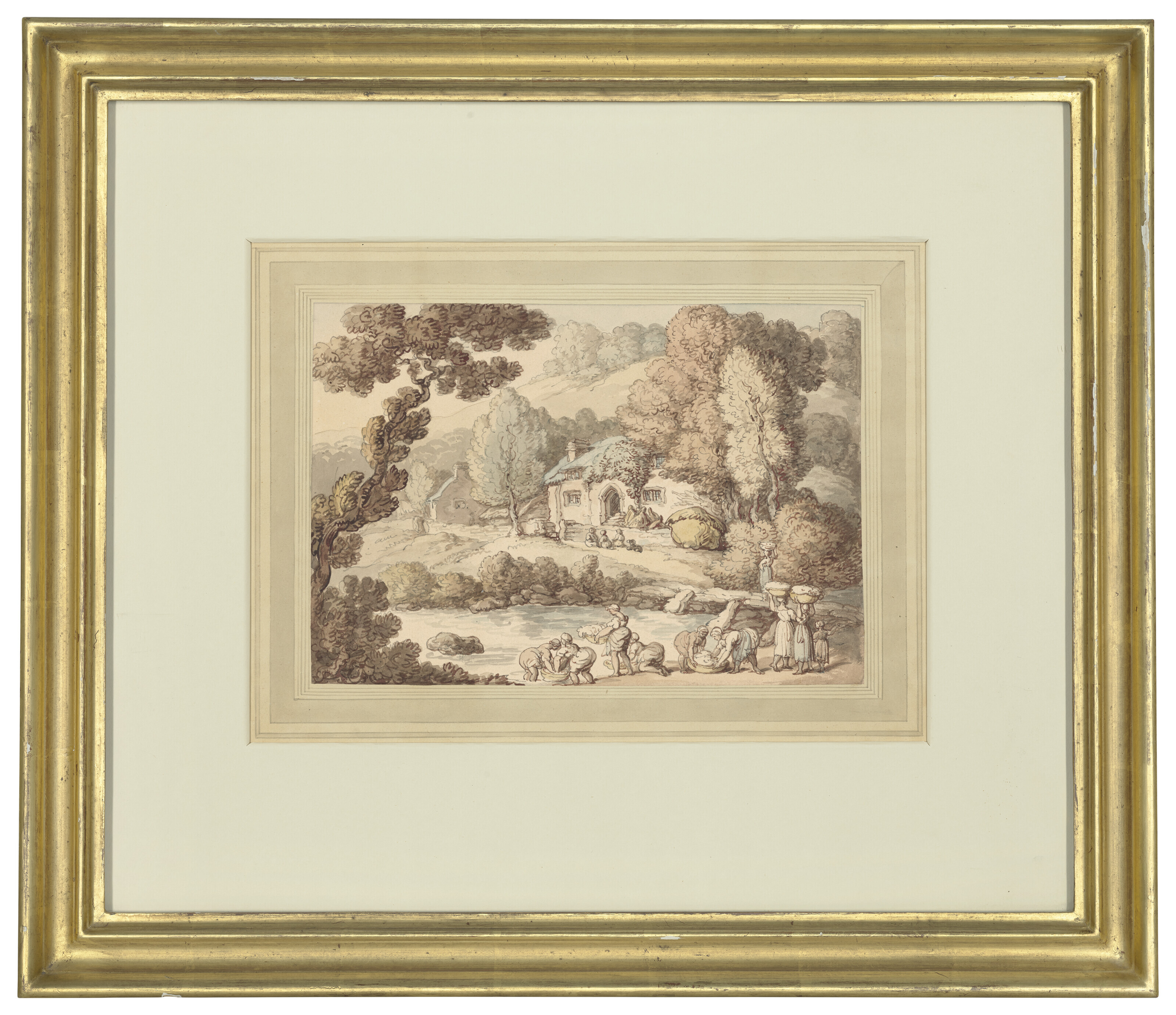 Thomas Rowlandson — Машины для стирки шерсти, Глостершир, изображение 2