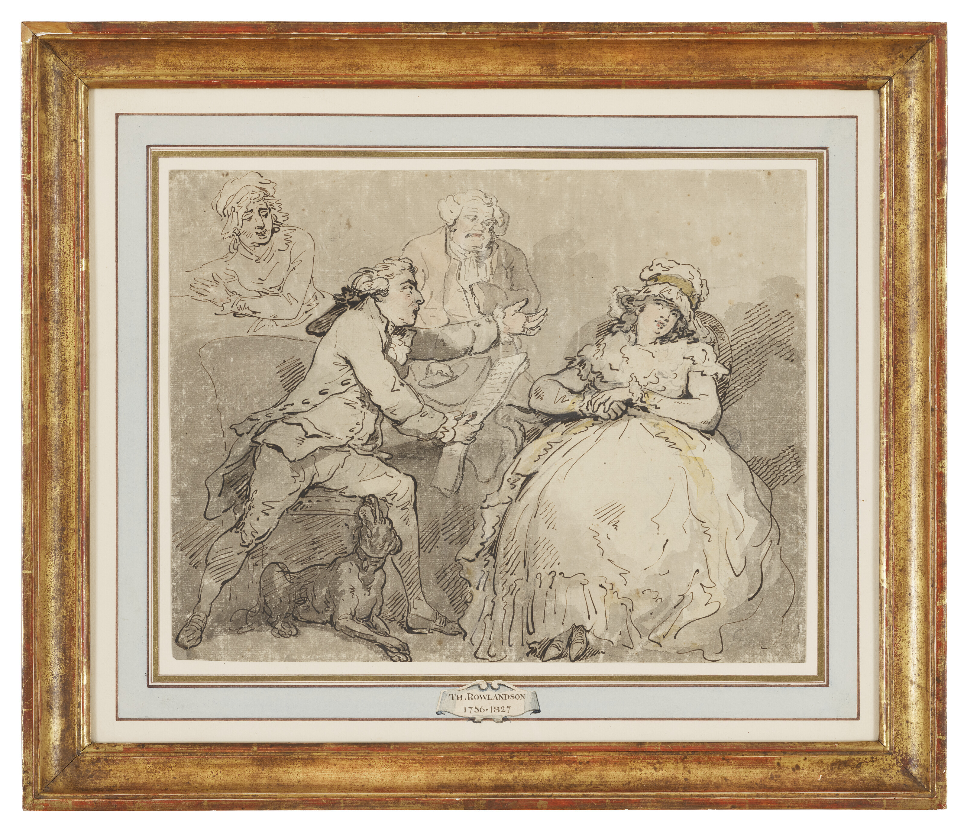 Thomas Rowlandson — Разъяренный муж и экстравагантная жена, изображение 2