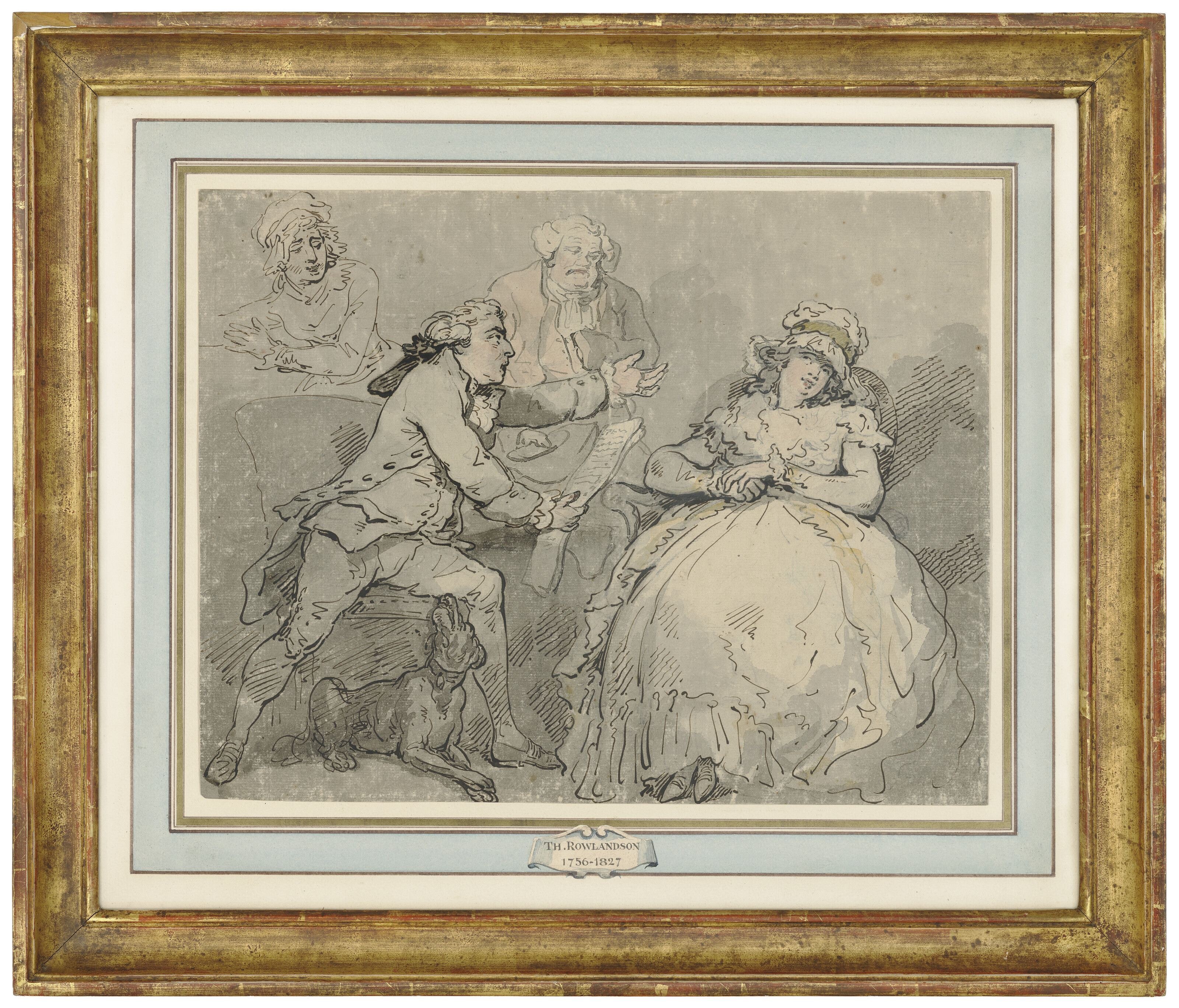 Thomas Rowlandson — Разъяренный муж и экстравагантная жена, изображение 3