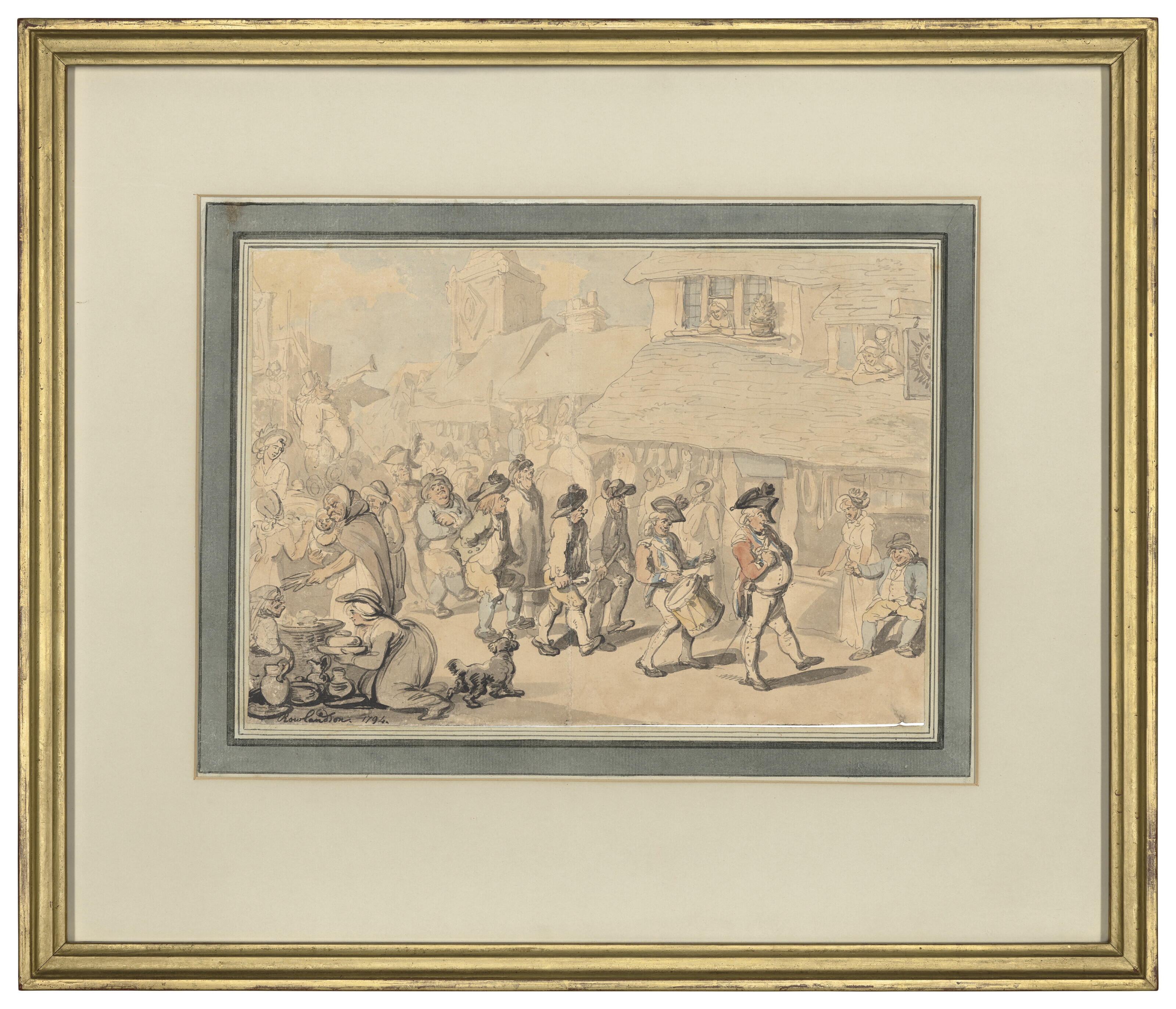 Thomas Rowlandson — Вербовка солдат в Брентфорде, изображение 2