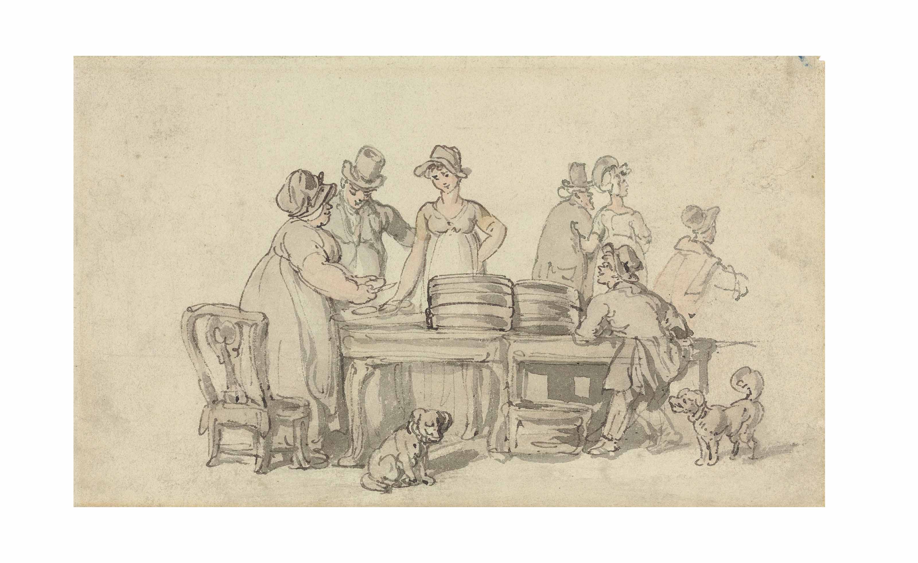 Thomas Rowlandson — Устричный киоск