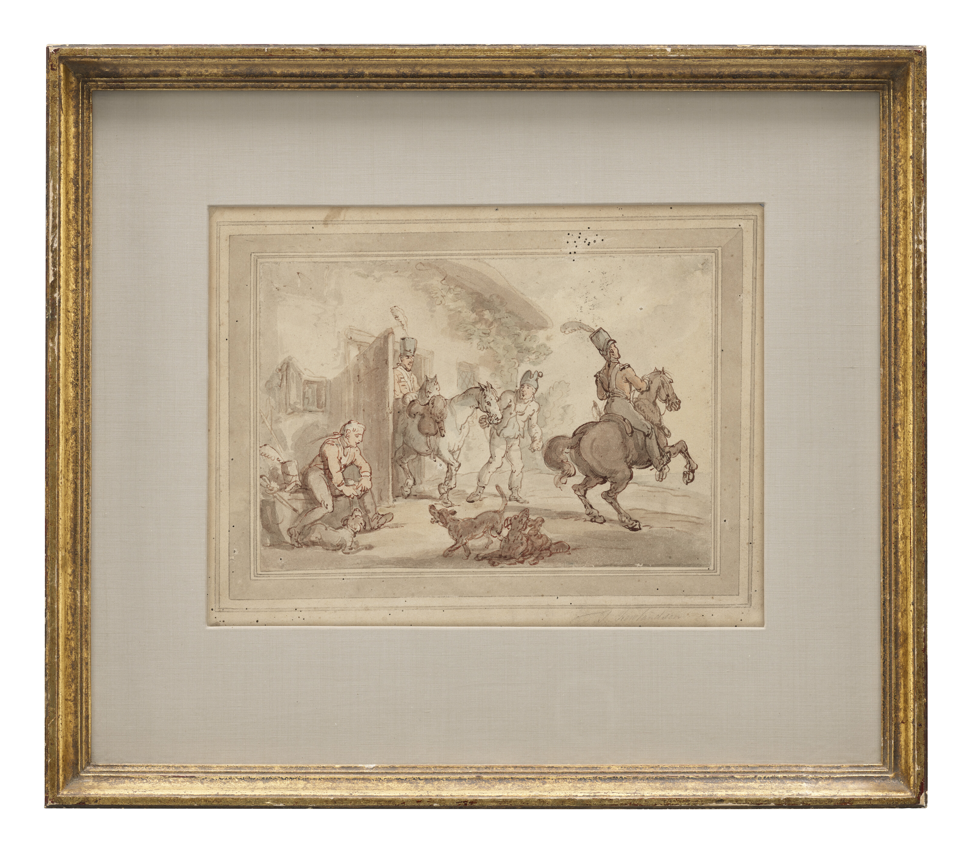 Thomas Rowlandson — Солдаты утром покидают свои казармы, изображение 2