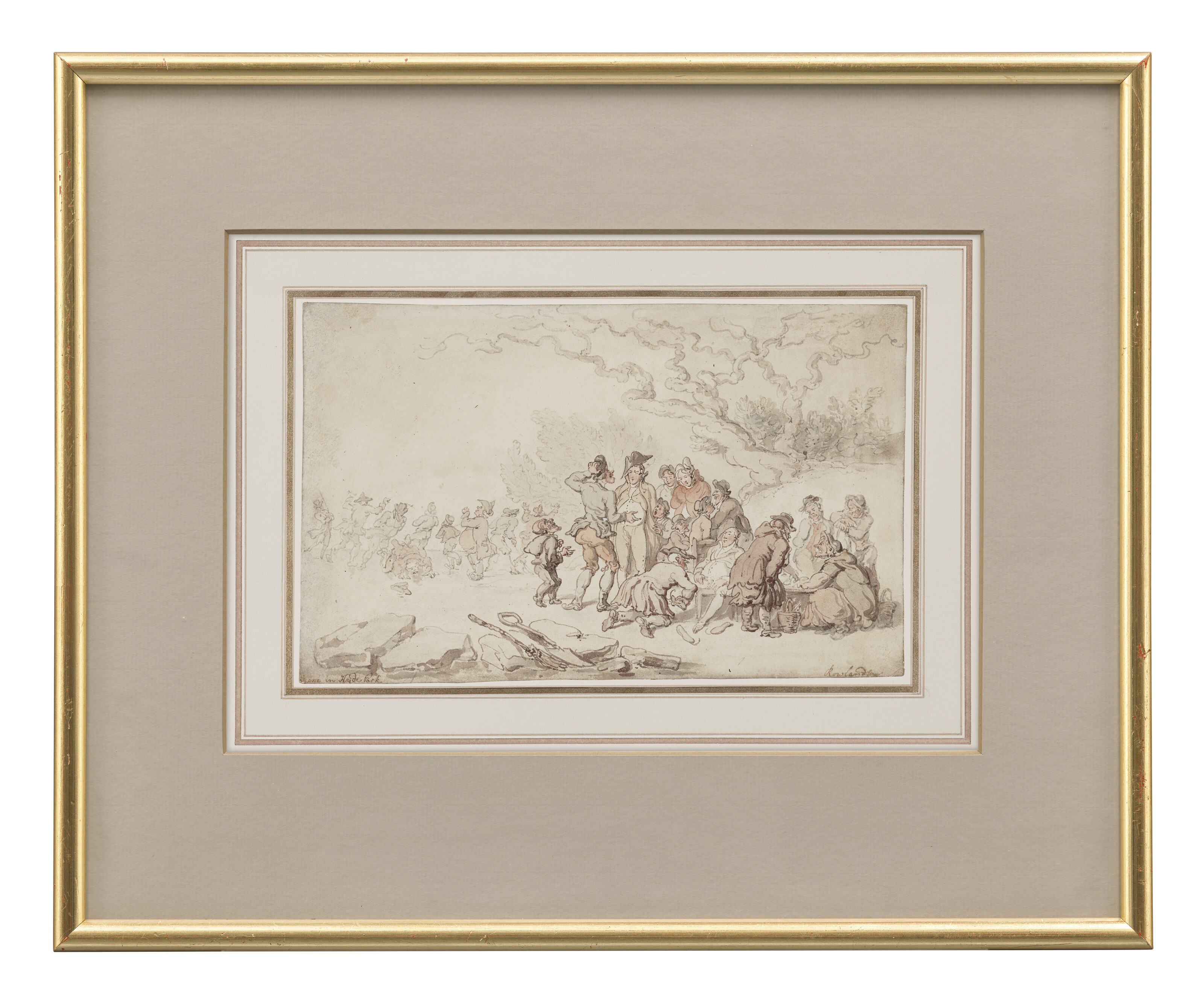 Thomas Rowlandson — Катание на коньках по Серпантину, Гайд-парк, Лондон, изображение 2
