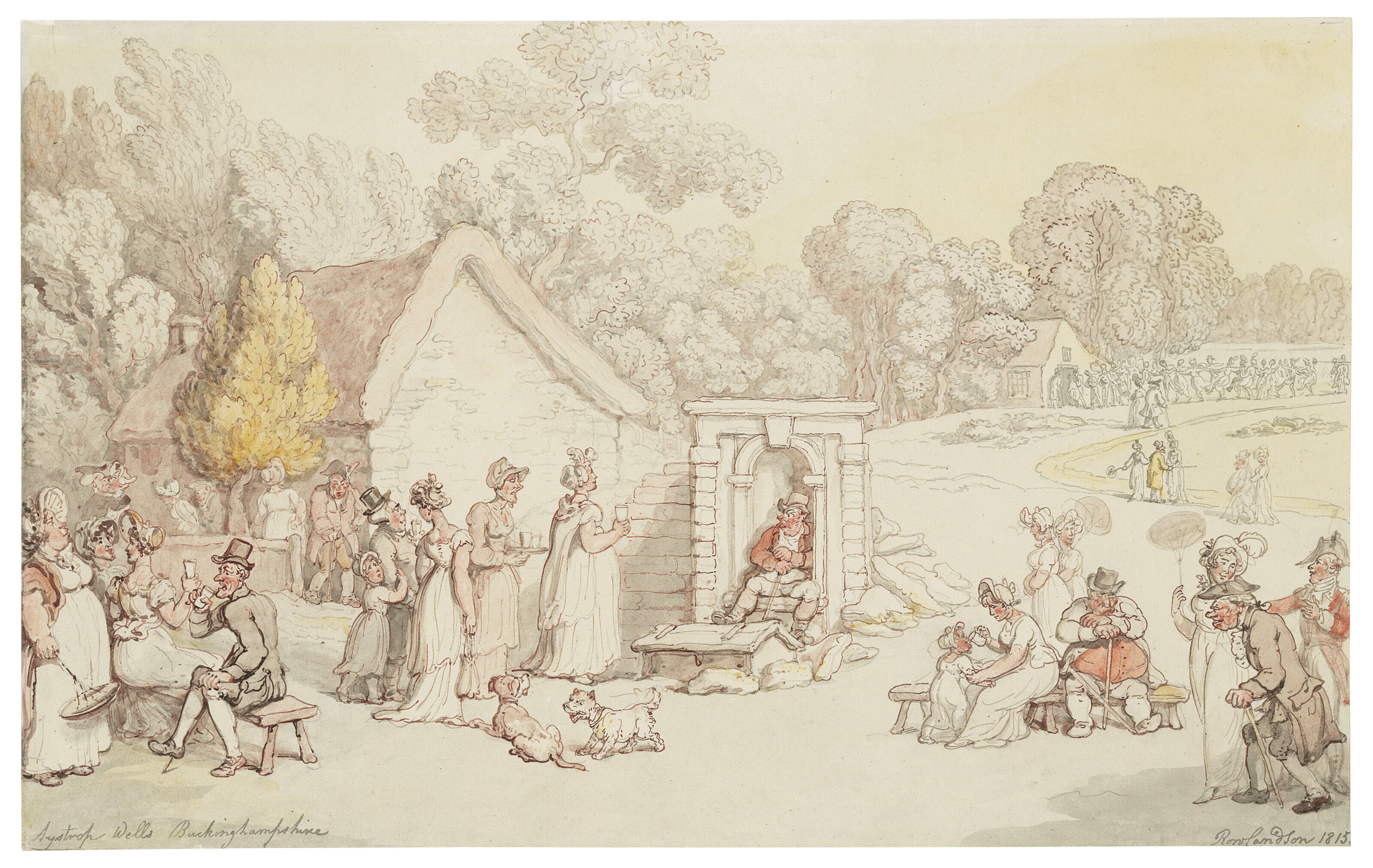 Thomas Rowlandson — Колодец Святого Рамболда в Астропе, Бакингемшир
