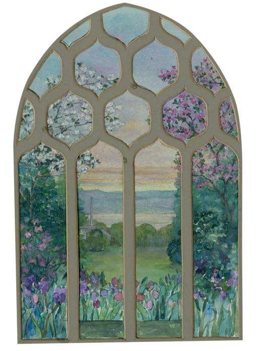 Tiffany Studios — РИСУНОК ДЛЯ ПЕЙЗАЖНОГО ОКНА, ОКОЛО 1906 ГОДА
