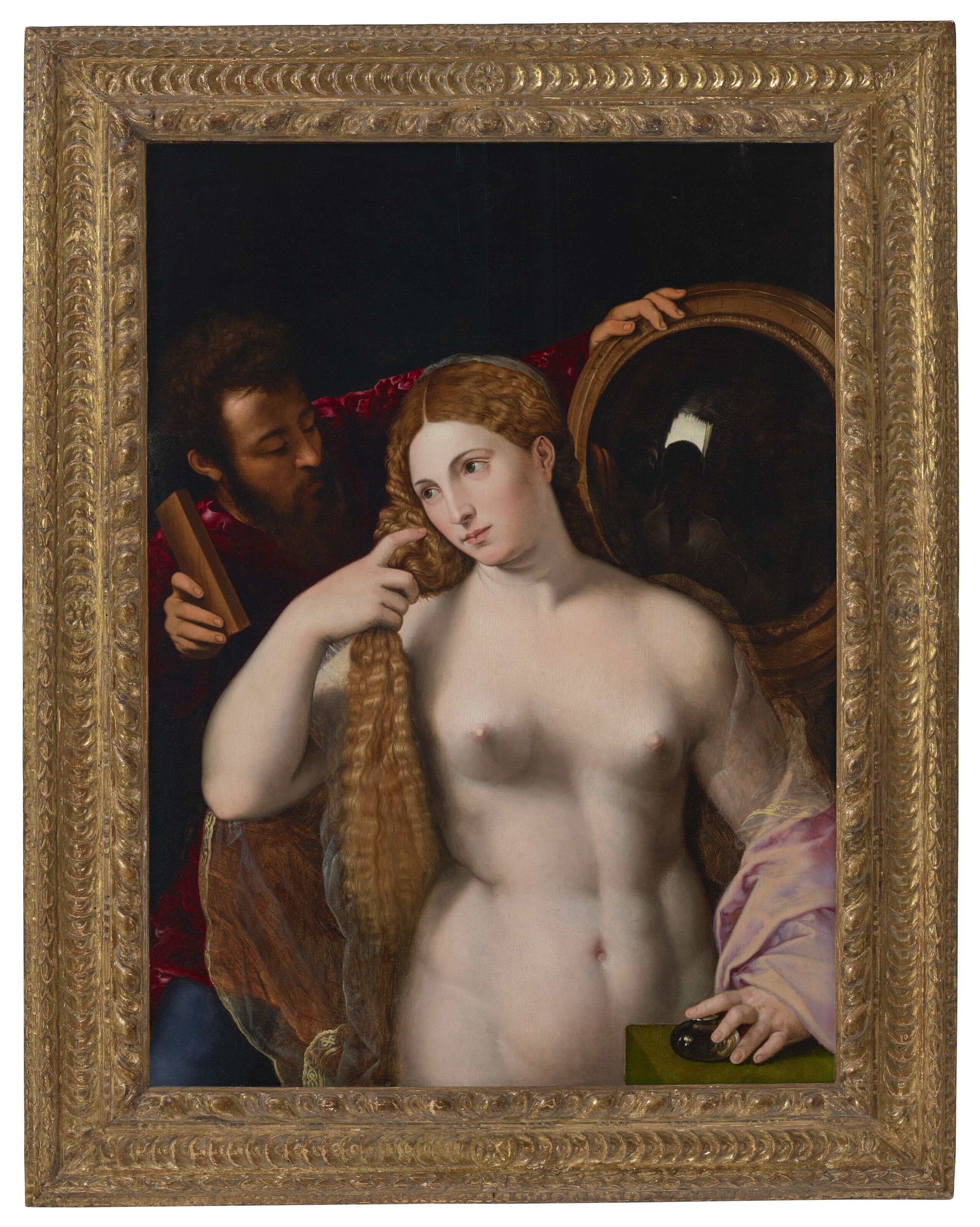 Titian — Дама с зеркалом, изображение 2