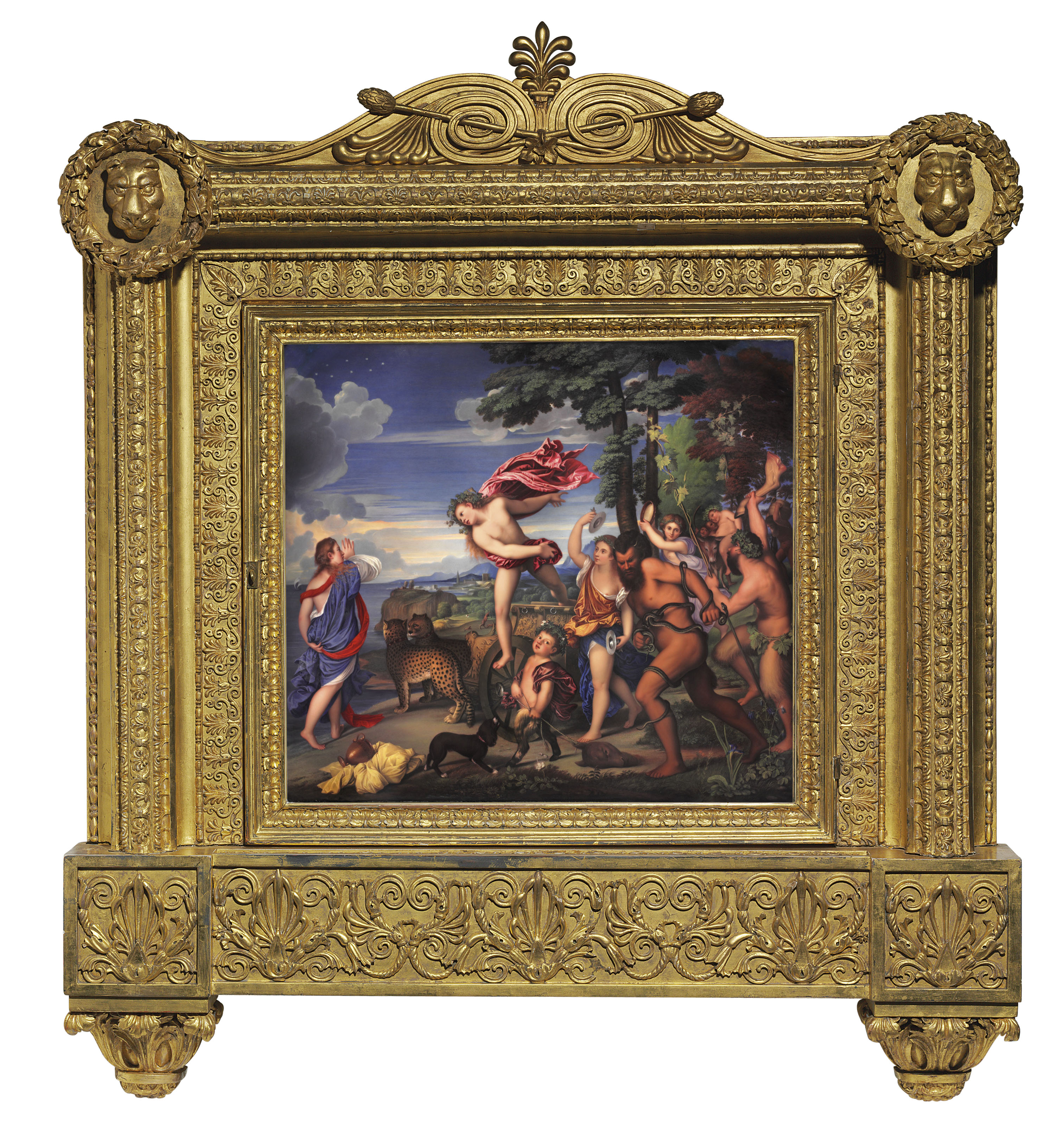 Titian — ЭМАЛЕВАЯ ТАБЛИЧКА С ИЗОБРАЖЕНИЕМ БАХУСА И АРИАДНЫ РАБОТЫ ГЕНРИ БОУНА (БРИТАНЕЦ, 1755-1834) В ЧЕСТЬ ТИЦИАНО ВЕЧЕЛЛИО, ИЗВЕСТНОГО КАК ТИЦИАН (ИТАЛЬЯНЕЦ, 1488/1489 - 1576)., изображение 1