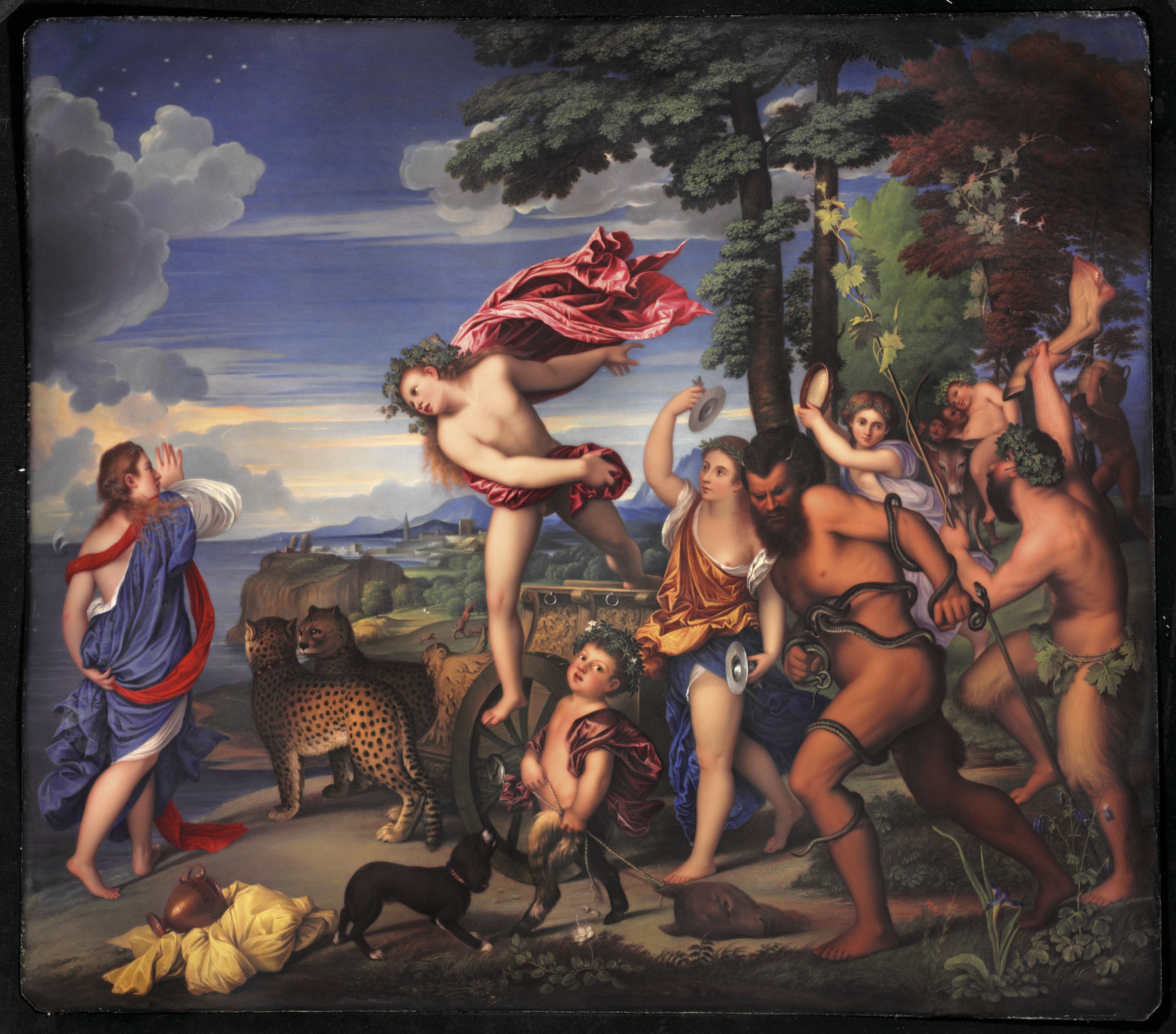 Titian — ЭМАЛЕВАЯ ТАБЛИЧКА С ИЗОБРАЖЕНИЕМ БАХУСА И АРИАДНЫ РАБОТЫ ГЕНРИ БОУНА (БРИТАНЕЦ, 1755-1834) В ЧЕСТЬ ТИЦИАНО ВЕЧЕЛЛИО, ИЗВЕСТНОГО КАК ТИЦИАН (ИТАЛЬЯНЕЦ, 1488/1489 - 1576)., изображение 2