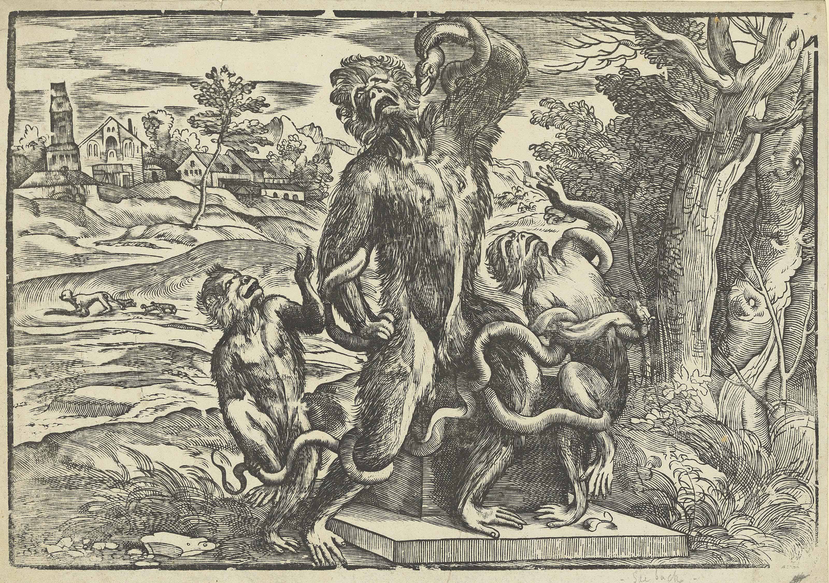 Titian — Карикатура на Лаокоона