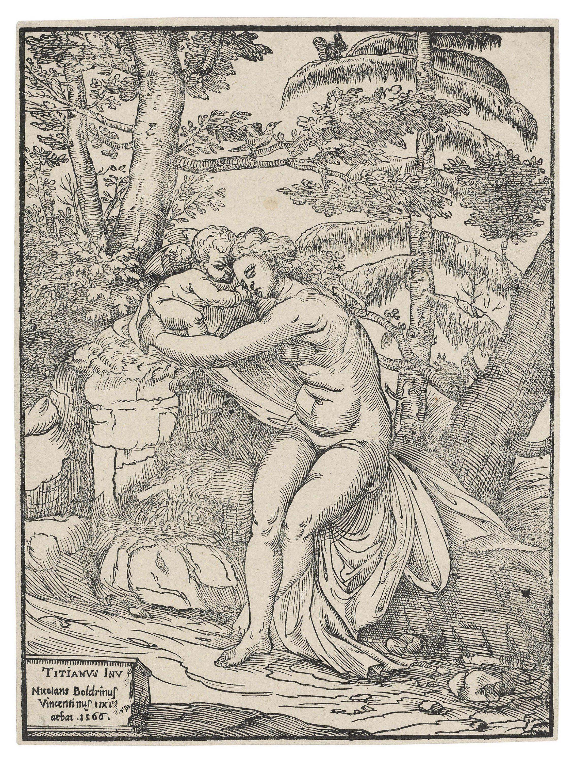 Titian — Венера и Купидон
