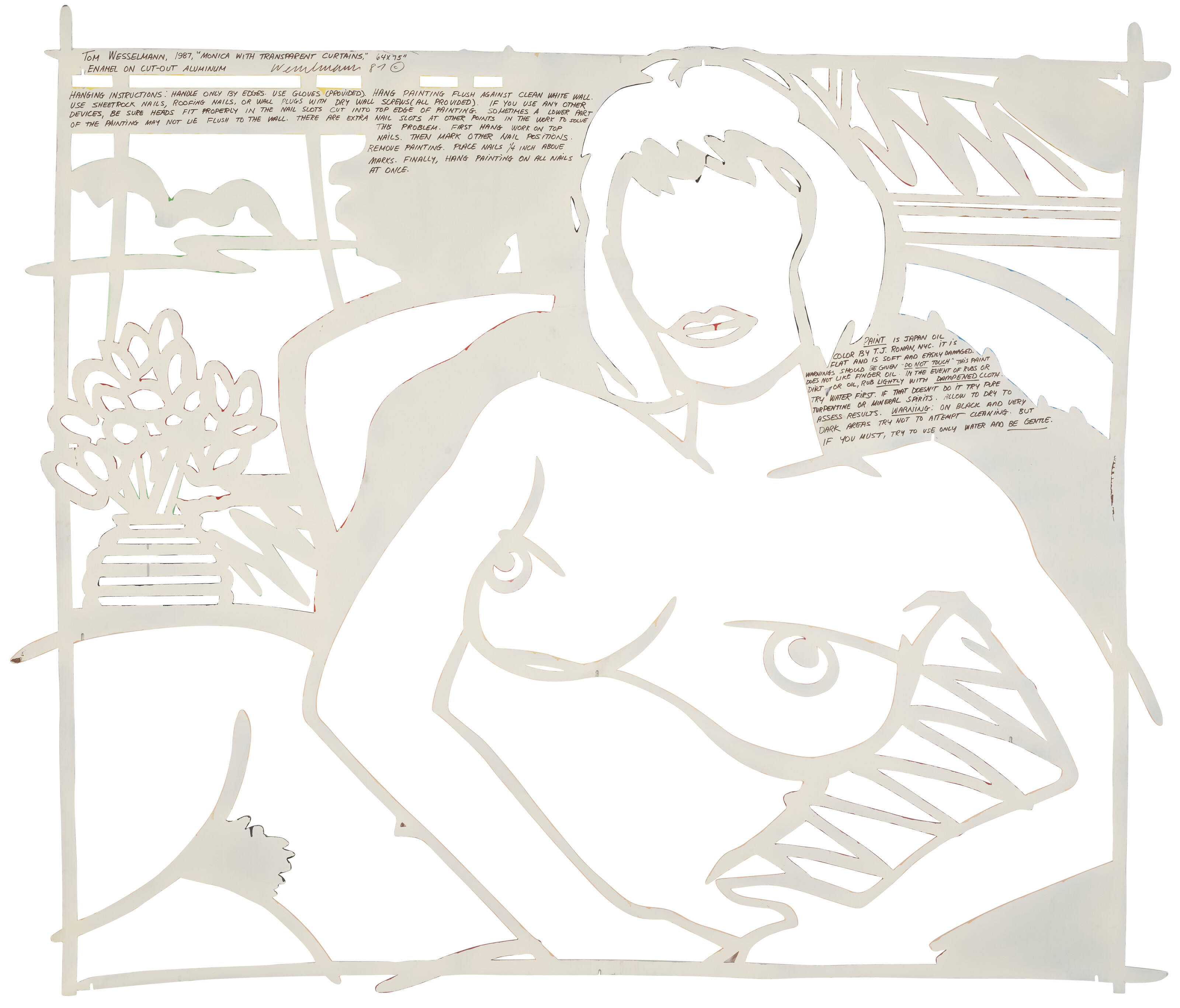 Tom Wesselmann — Моника с прозрачными занавесками, изображение 2