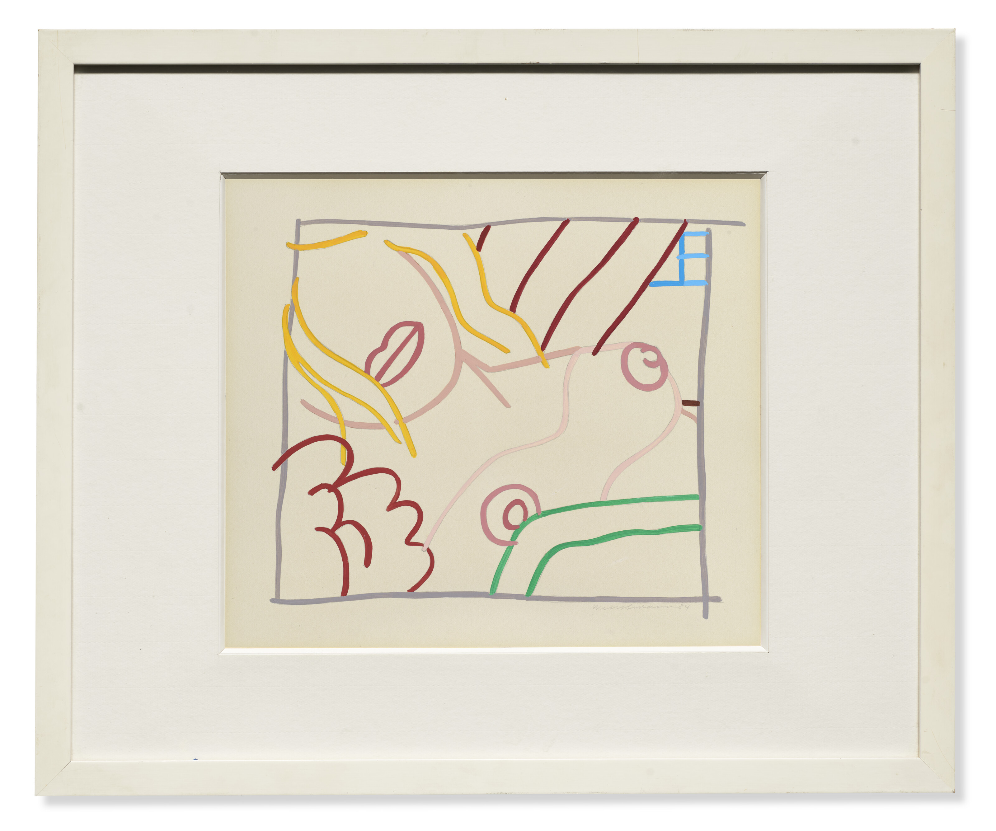 Tom Wesselmann — Кабинет для спальни с светлыми каракулями, изображение 4