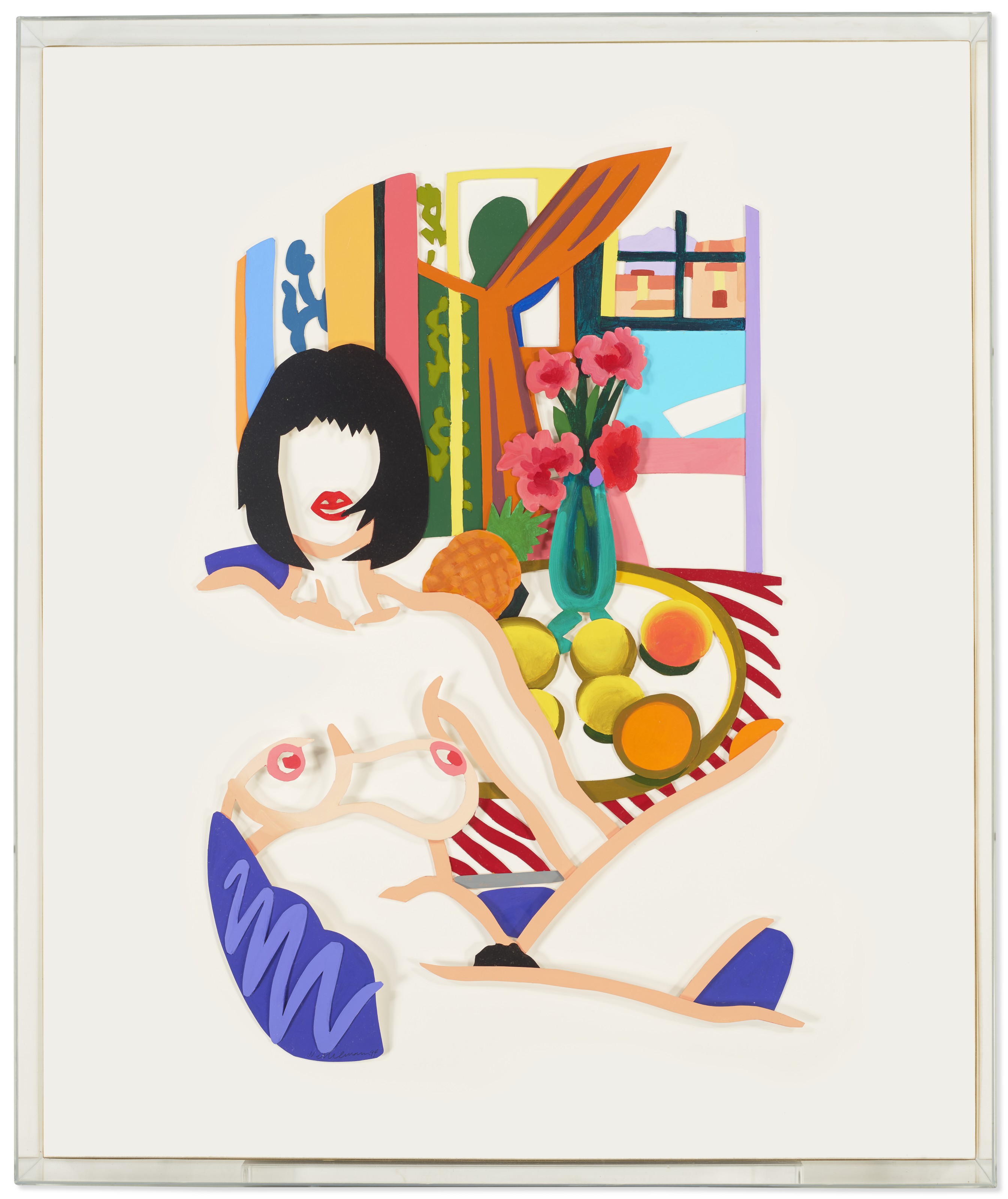 Tom Wesselmann — Макет для интерьера Моники и Матисса с фонографом (вариация), изображение 2