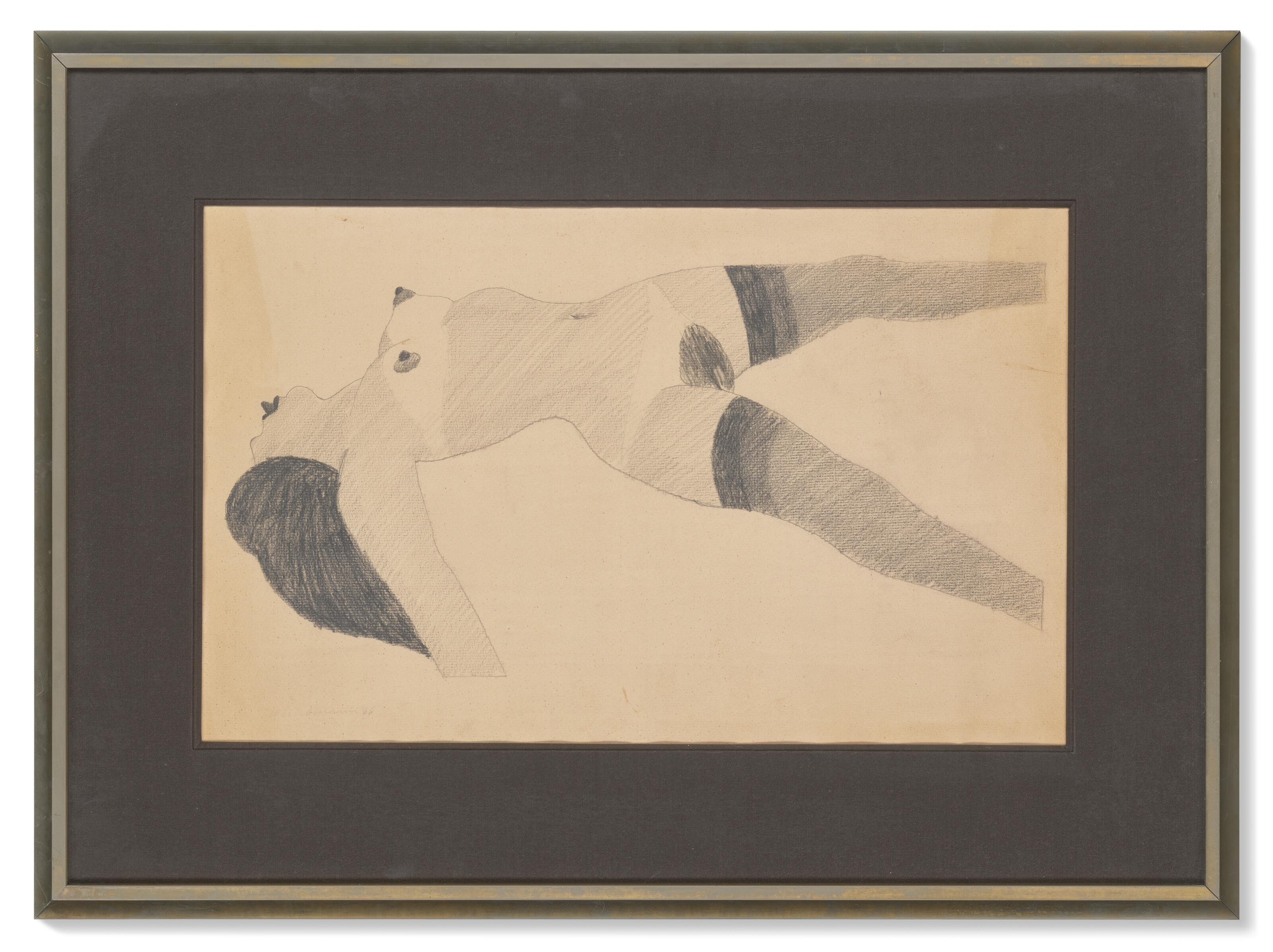 Tom Wesselmann — Рисунок для обнаженной натуры в чулках с высунутым языком, изображение 2