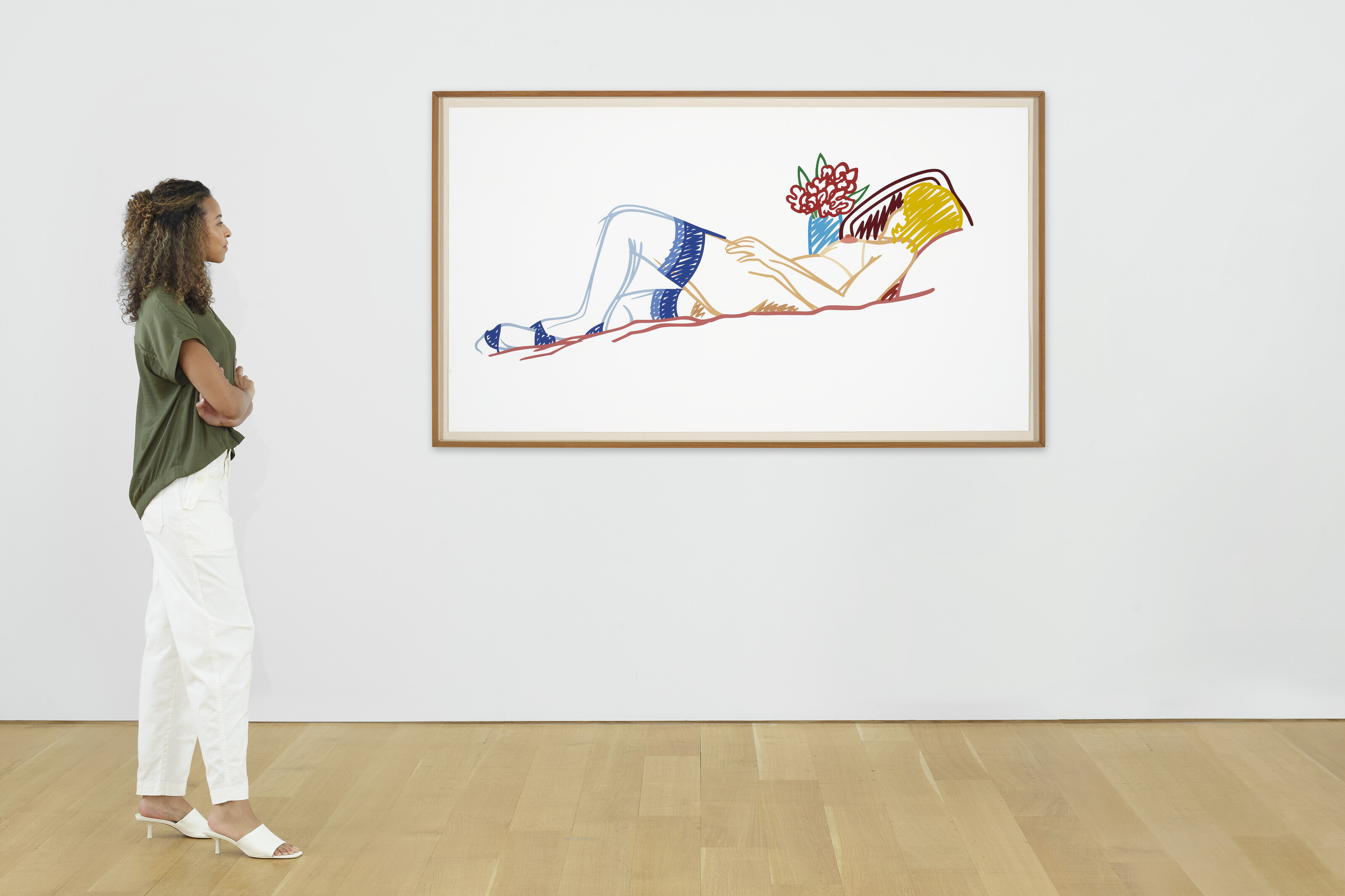 Tom Wesselmann — Обнаженная, с букетом и в чулках, изображение 3