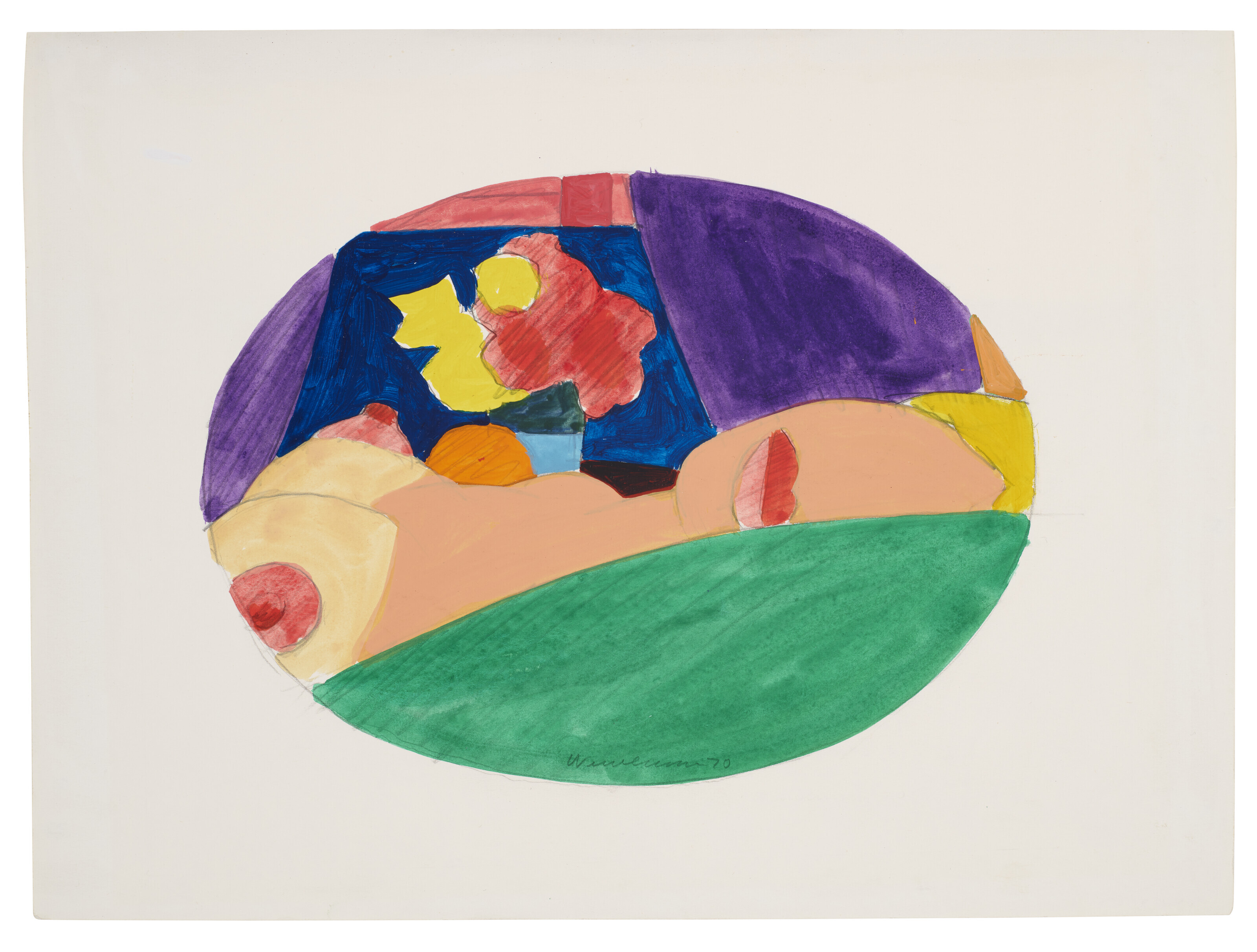 Tom Wesselmann — Этюд для издания коллажей в стиле ню