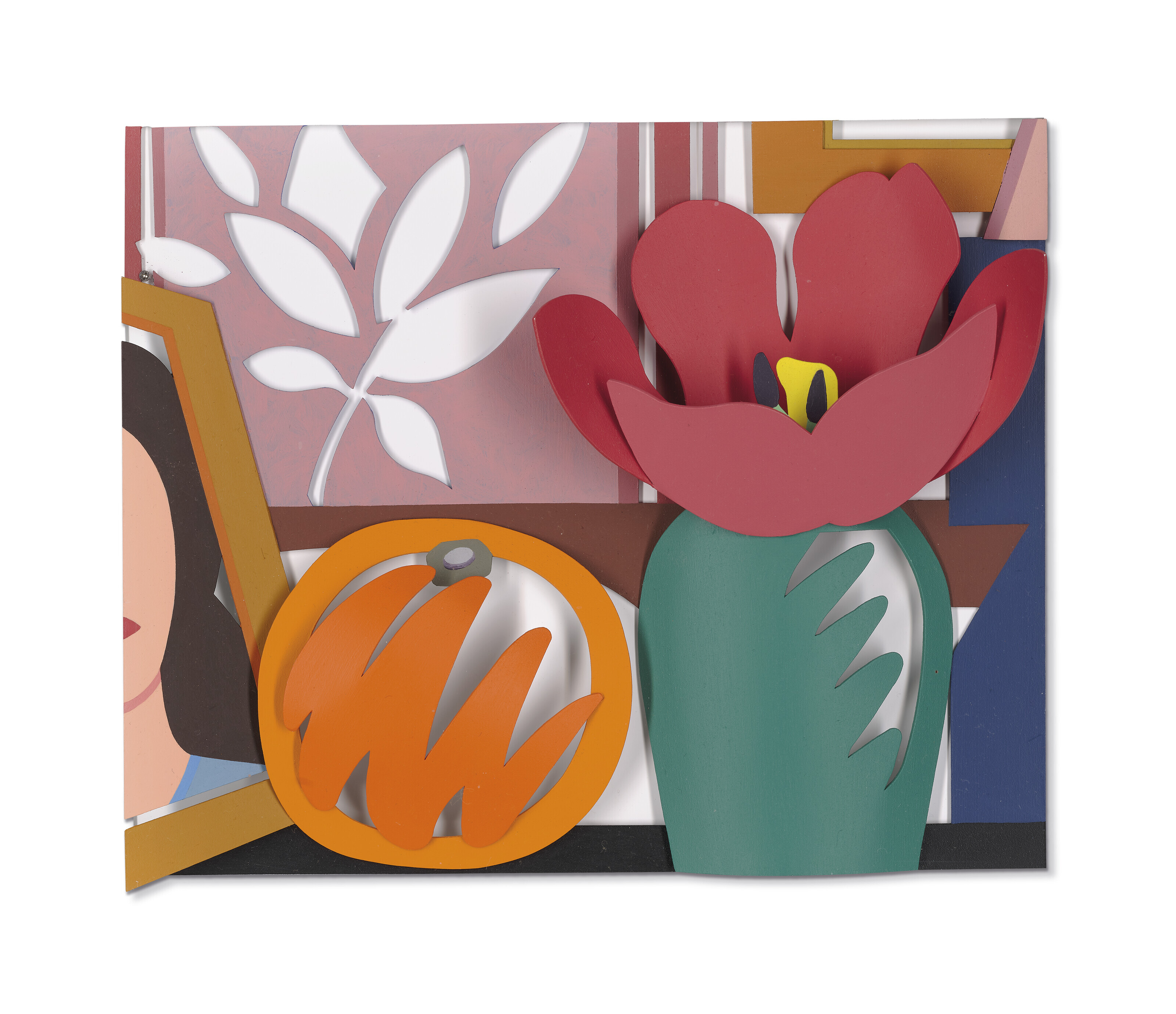 Tom Wesselmann — Натюрморт с апельсином и тюльпаном