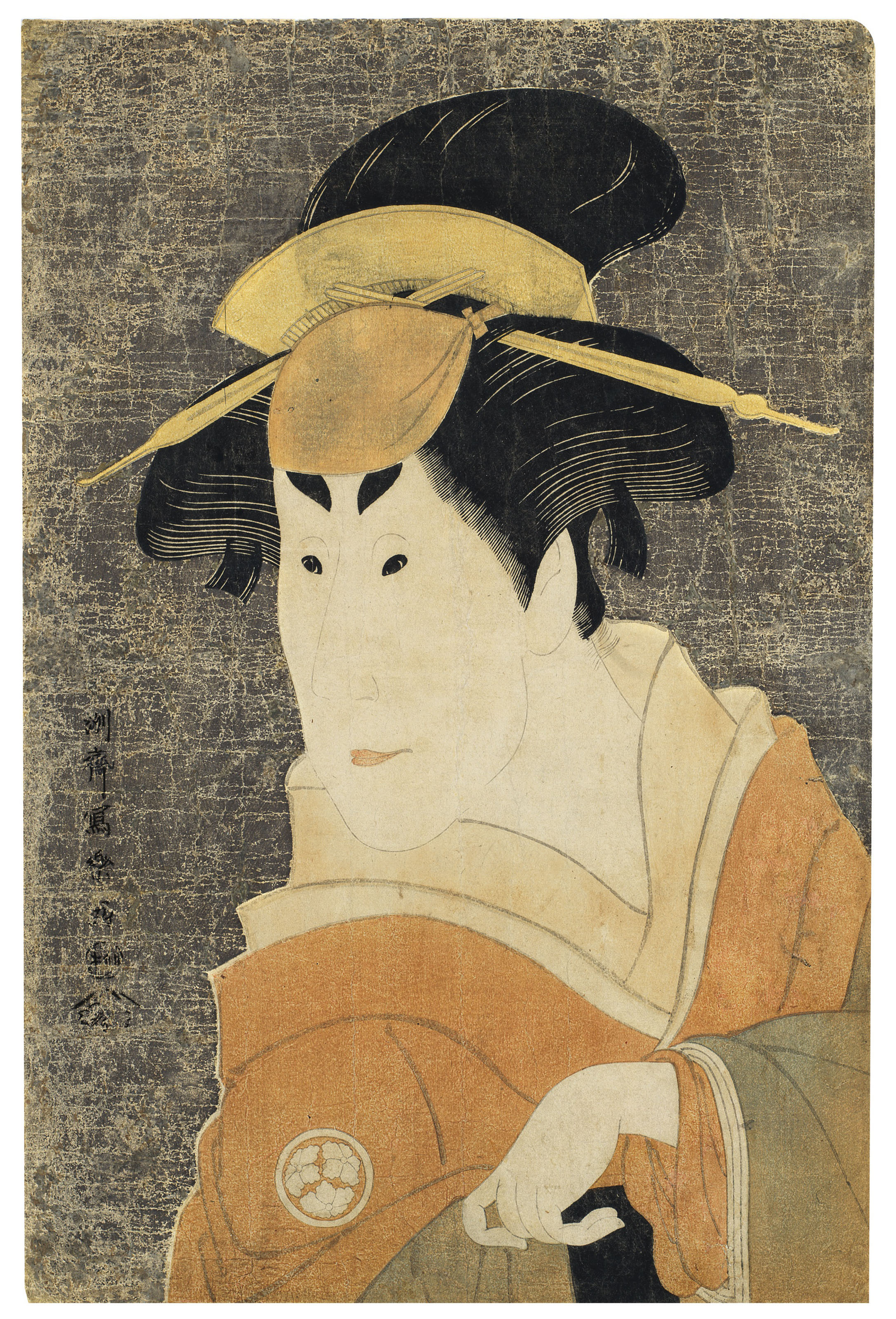Toshusai Sharaku — Осагава Цунэйо II в роли Осан, старшей сестры Иппея