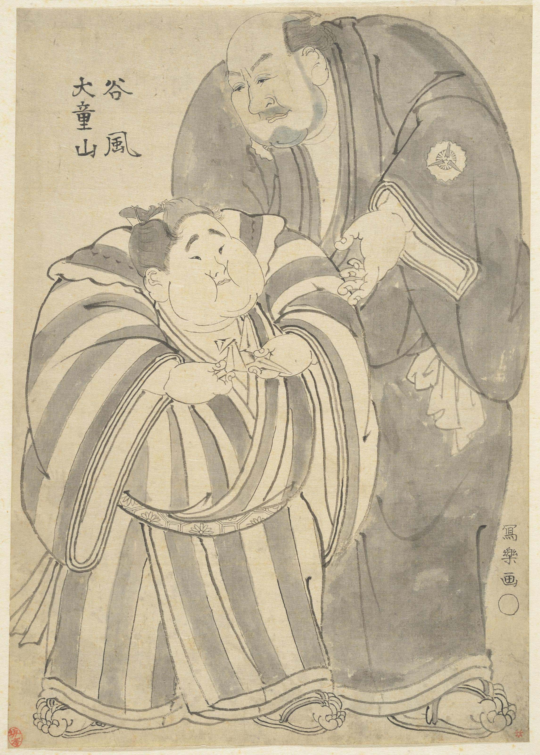 Toshusai Sharaku — Таникадзе и Дайдозан