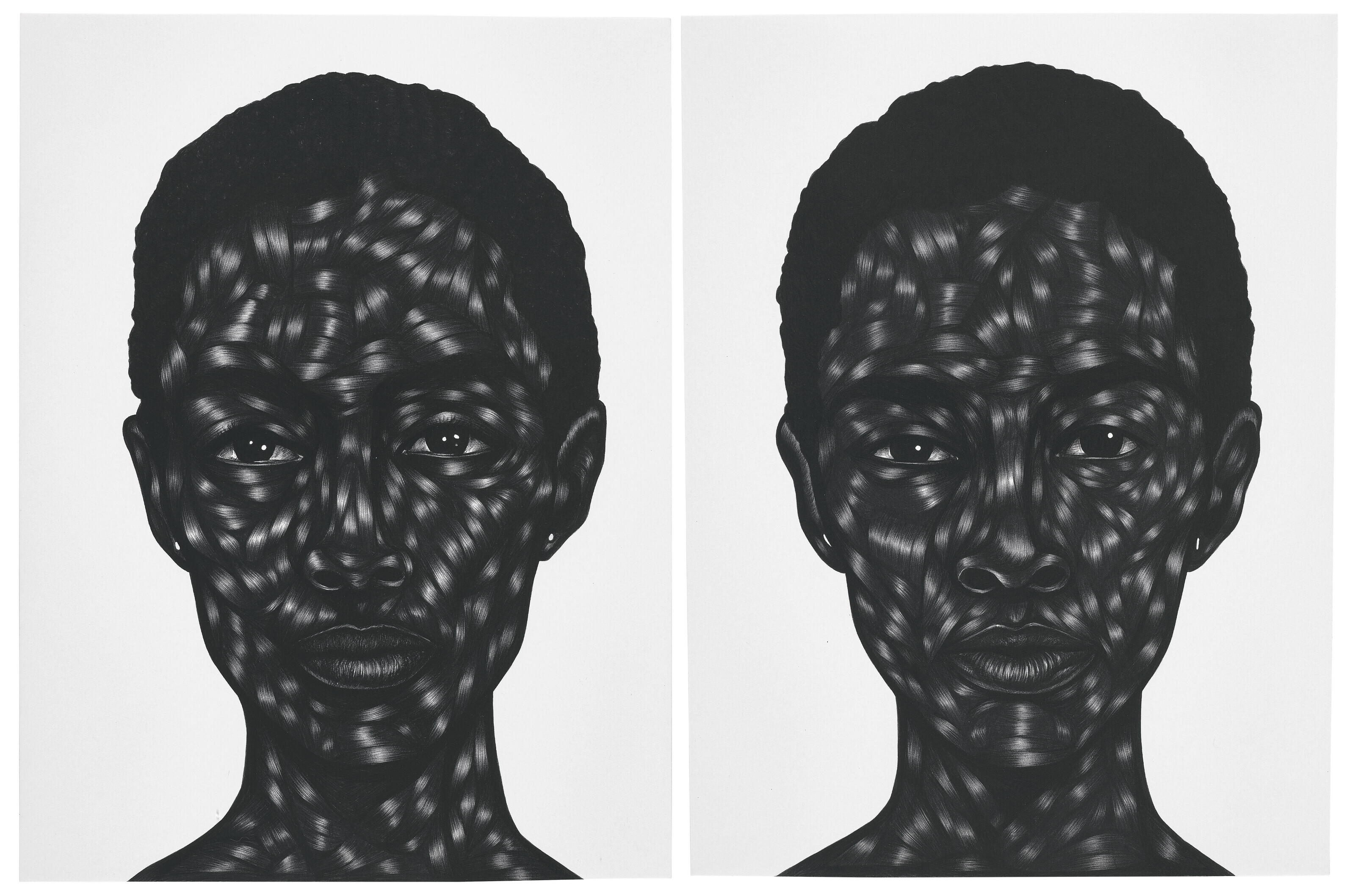Toyin Ojih Odutola — Без названия (Диптих)