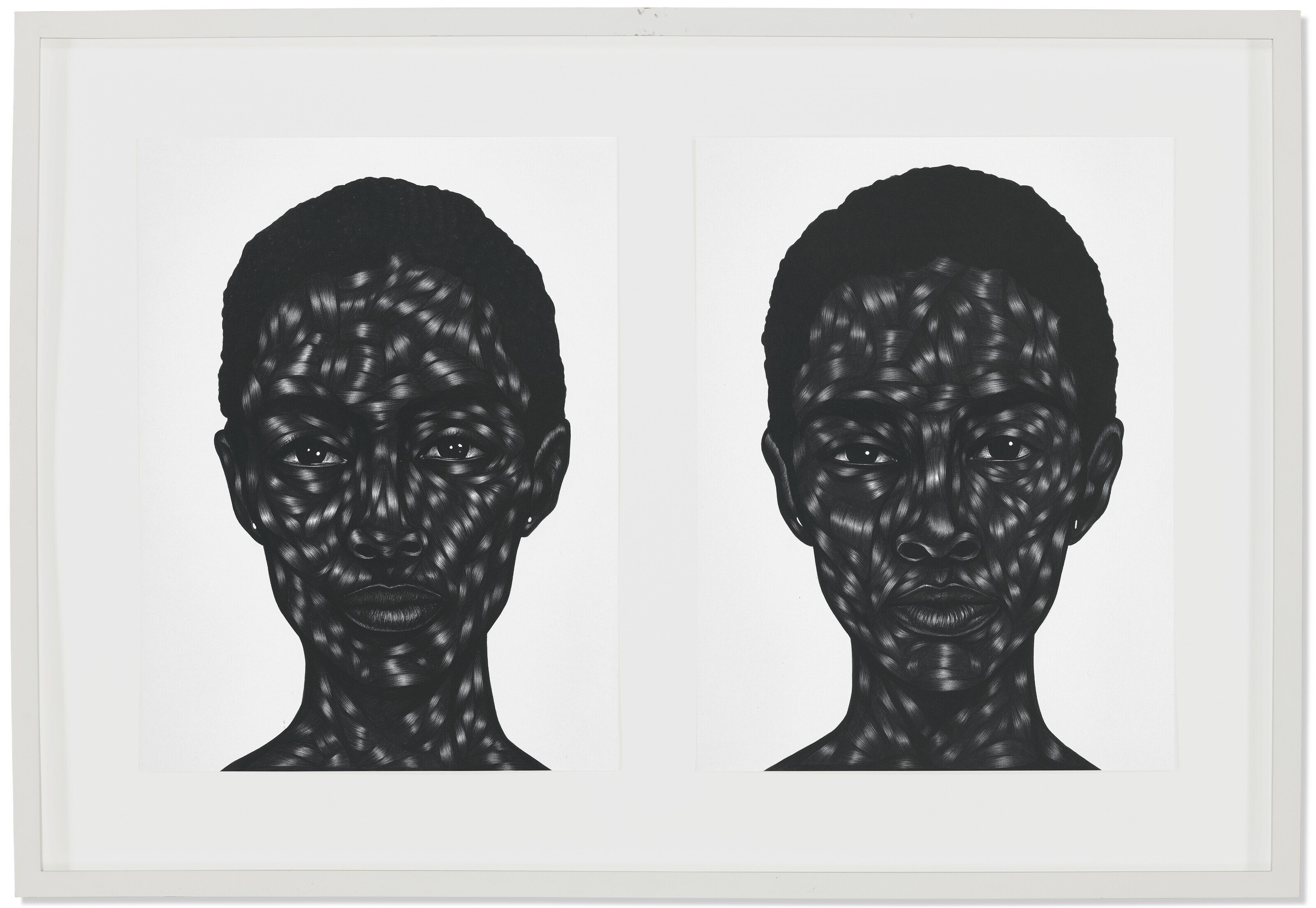 Toyin Ojih Odutola — Без названия (Диптих), изображение 2