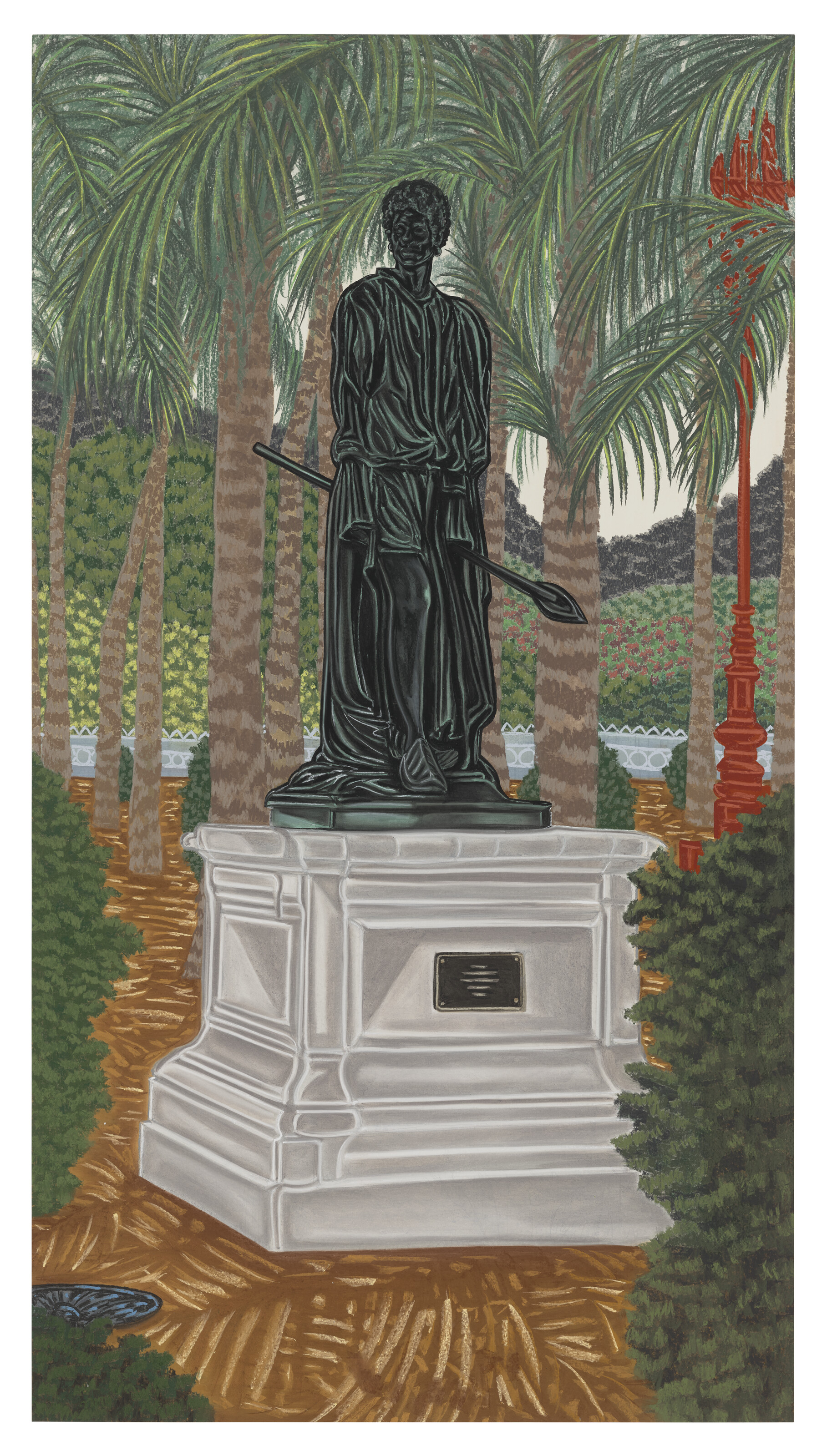 Toyin Ojih Odutola — Уважаемый родственник в садах Эджогу (дворец Амара)