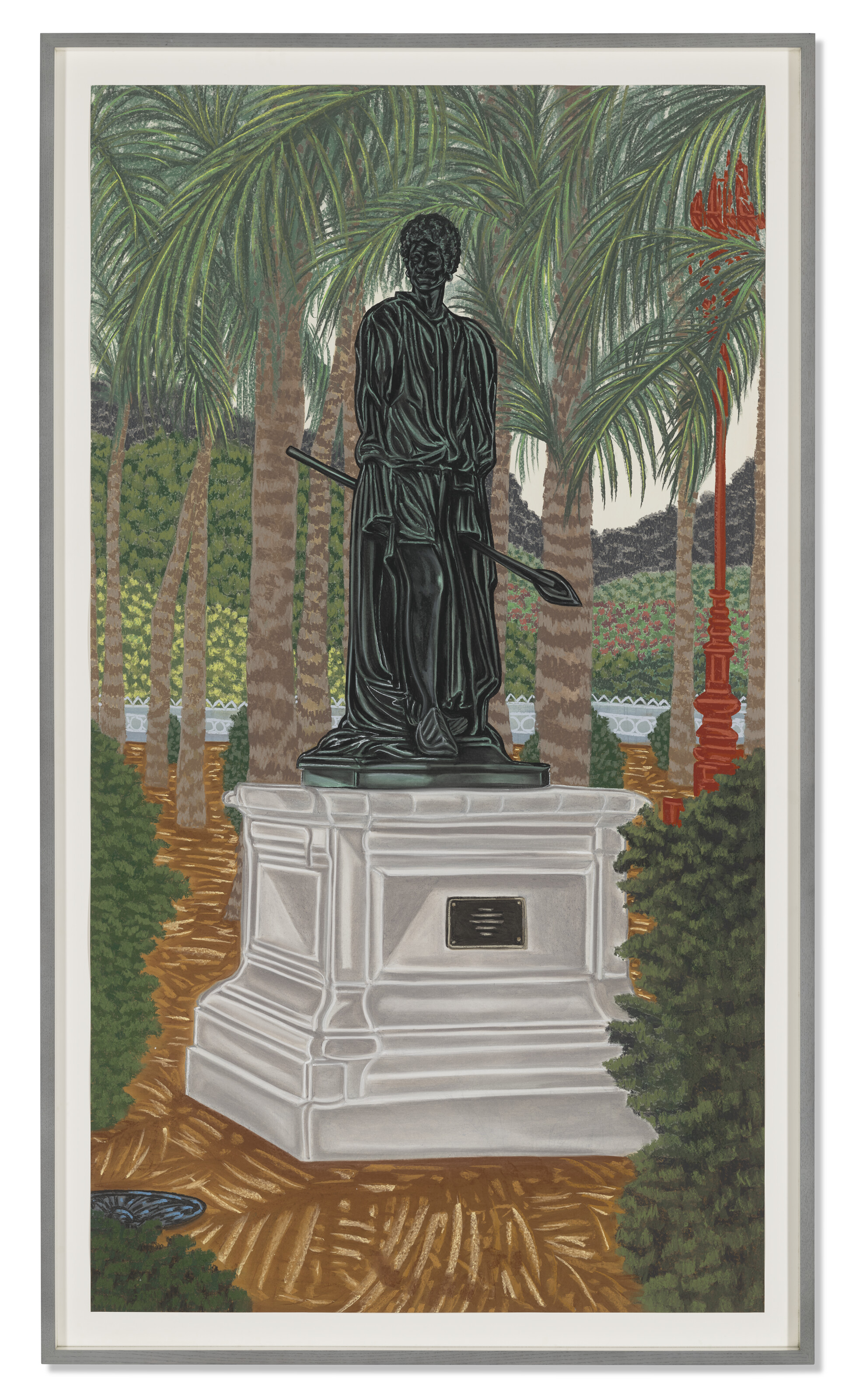 Toyin Ojih Odutola — Уважаемый родственник в садах Эджогу (дворец Амара), изображение 2