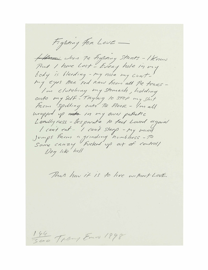 Tracey Emin — Борьба за любовь