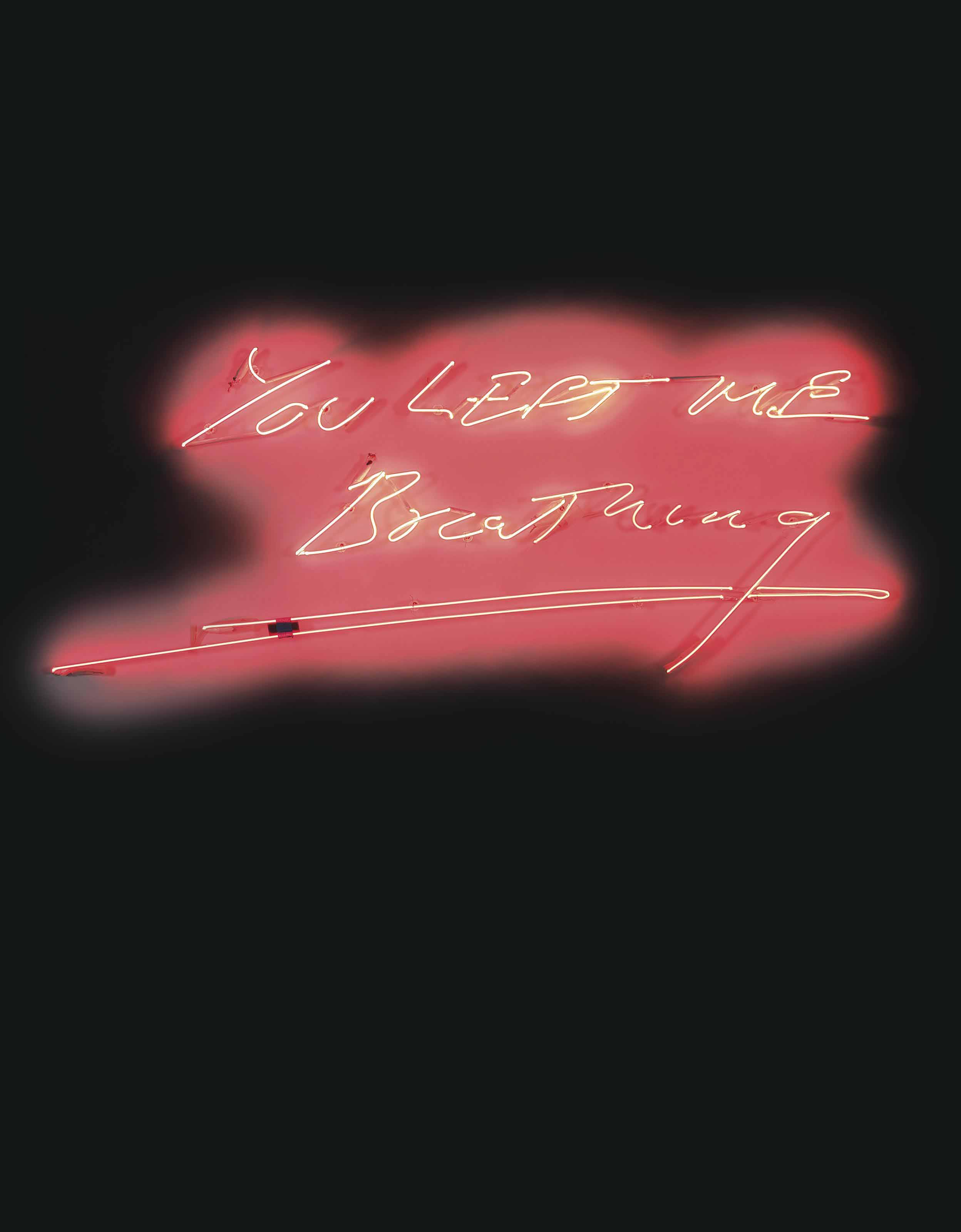 Tracey Emin — Ты ОСТАВИЛ МЕНЯ Дышать.