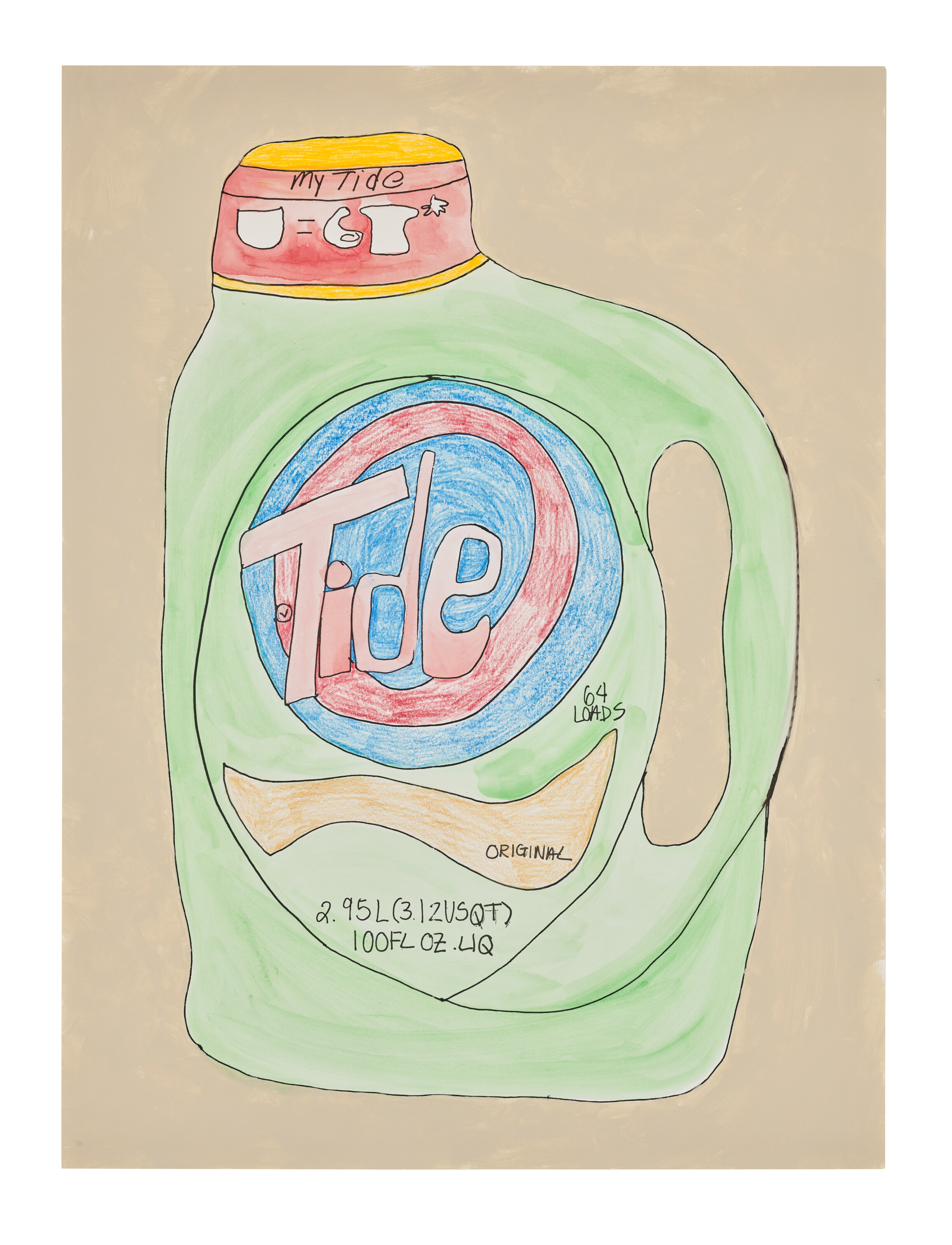 Tschabalala Self — Чистый дом 1 Бутылка Tide зеленого цвета