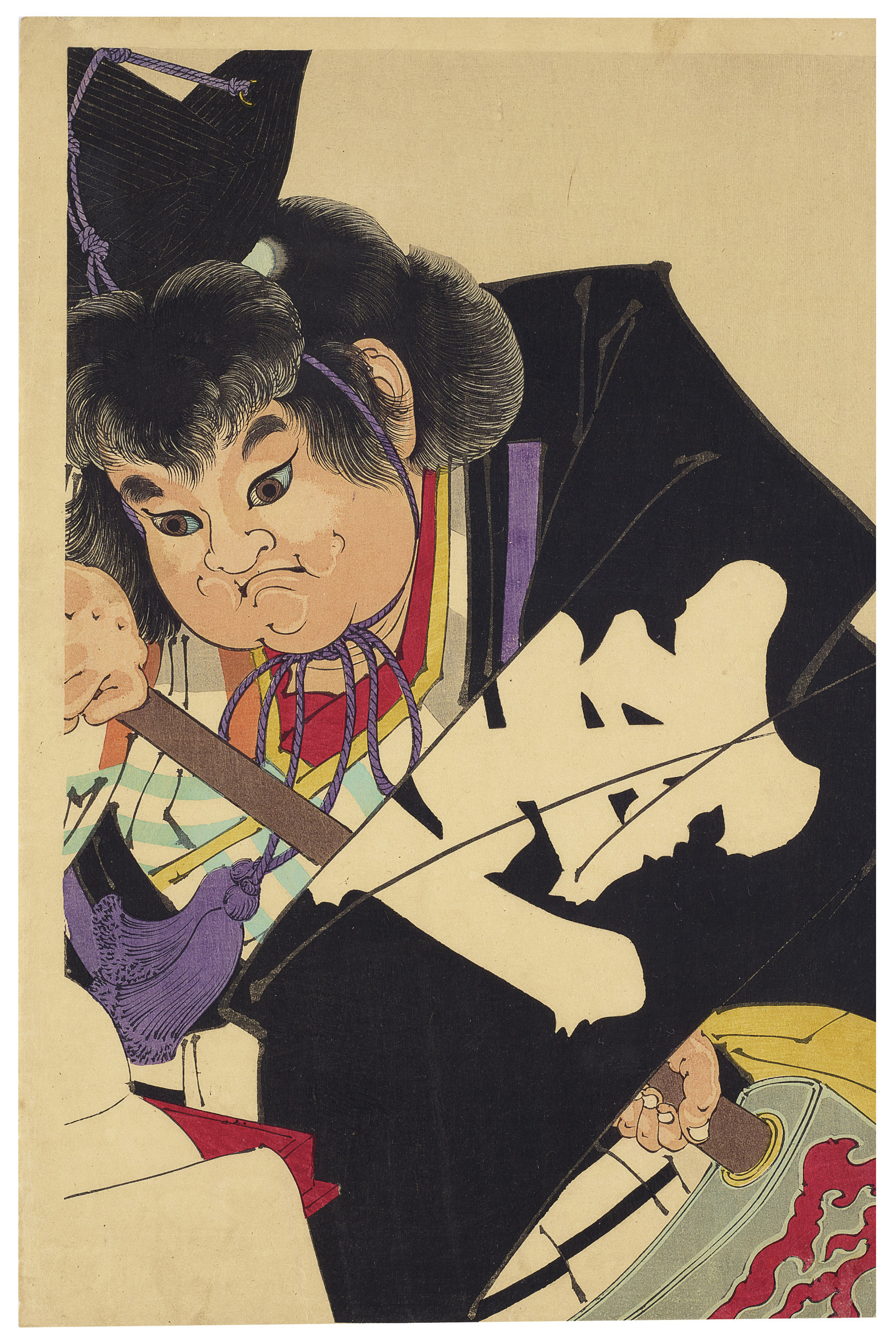Tsukioka Yoshitoshi — Кура бираки (открытие склада), Ямауба и Кинтаро, изображение 4