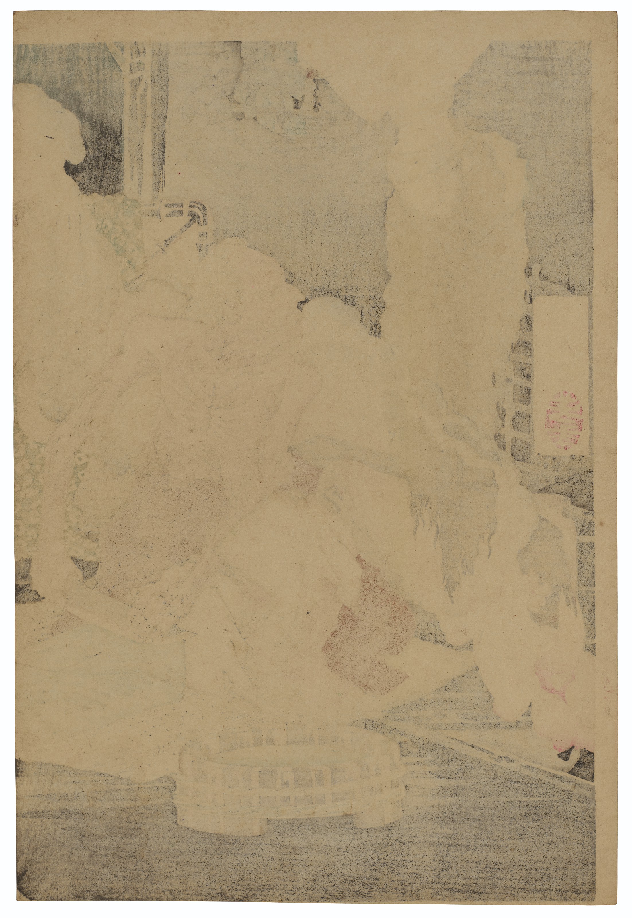 Tsukioka Yoshitoshi — Ошу адачигахара хитоцуя-но-дзу (Одинокий дом на болоте Адачи), изображение 3