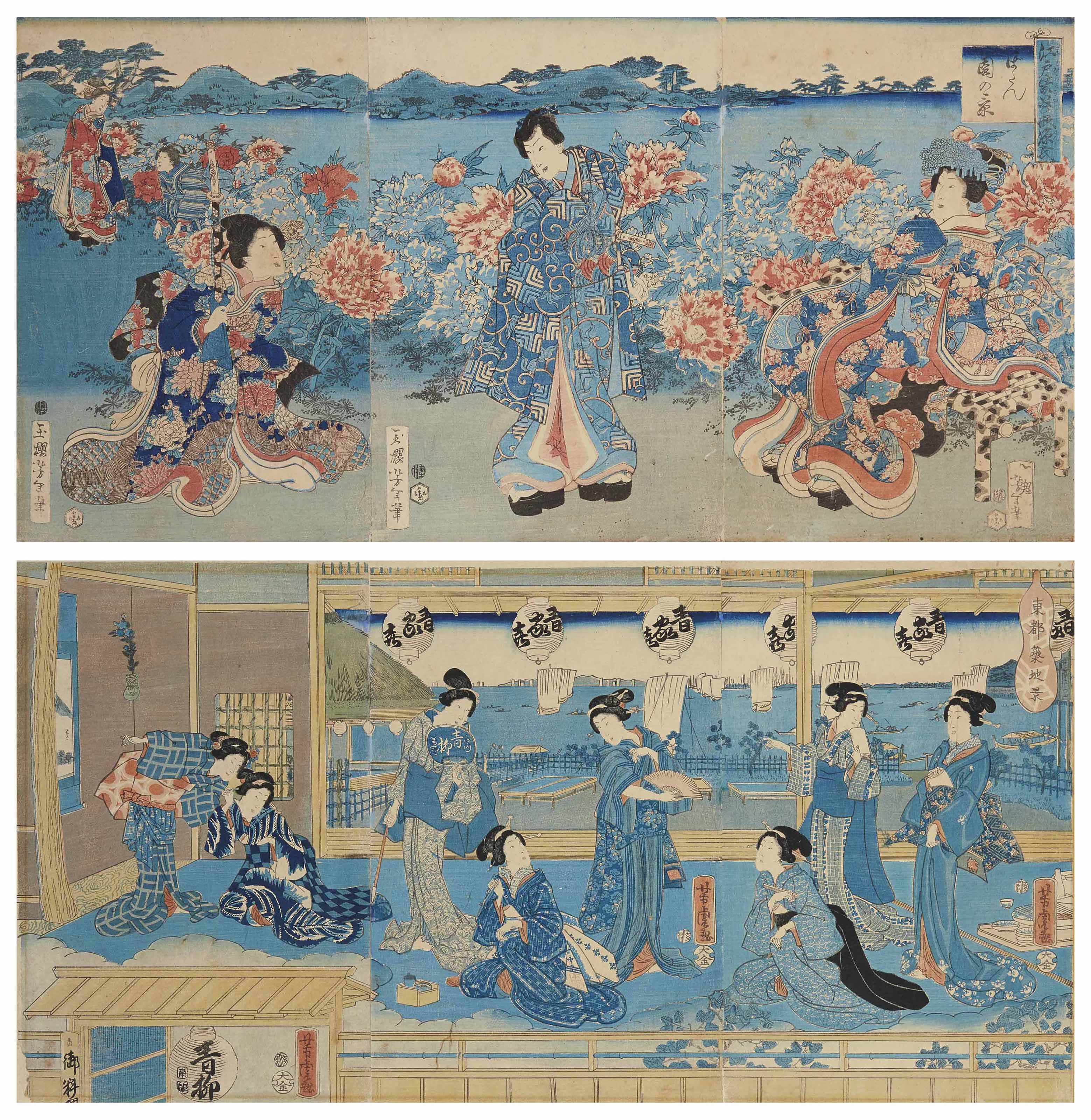 Tsukioka Yoshitoshi — Утагава Еситора (1850-1880) и Цукиока Еситоси (1839-1892)