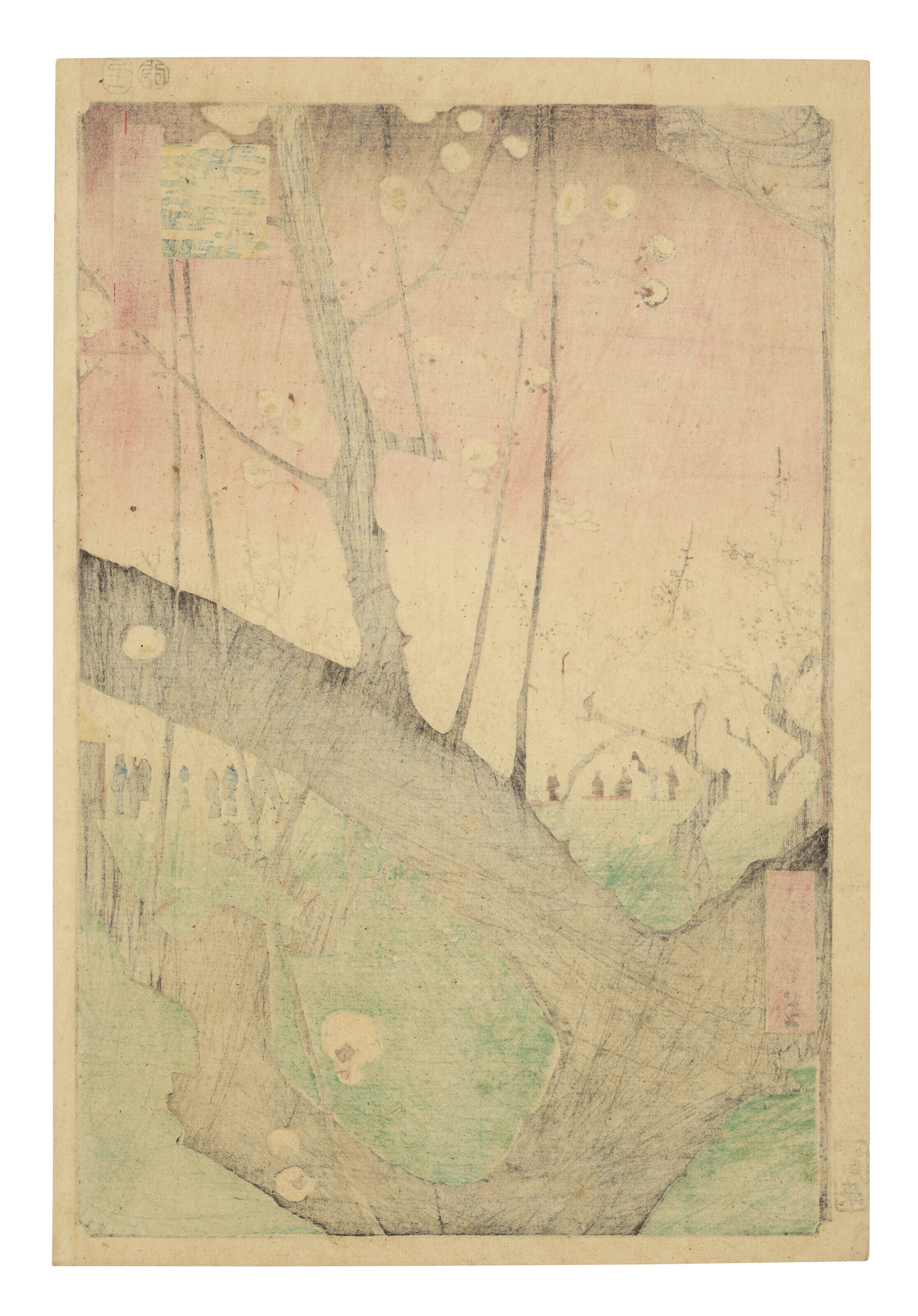 Utagawa Hiroshige — Камэйдо уме ясики (Сливовое поместье, Камэйдо), изображение 2