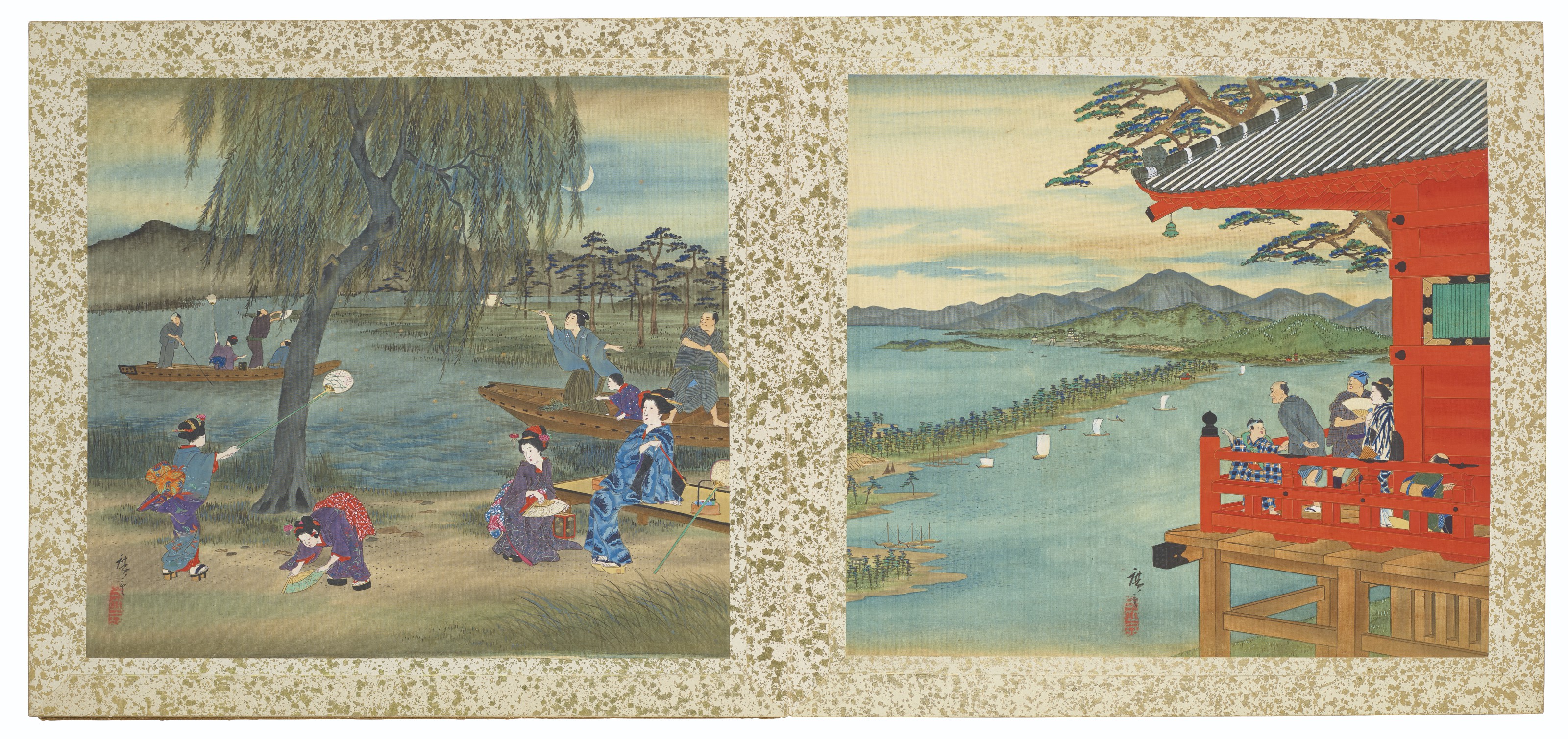 Utagawa Hiroshige — Знаменитые виды на дорогу Токайдо, изображение 11