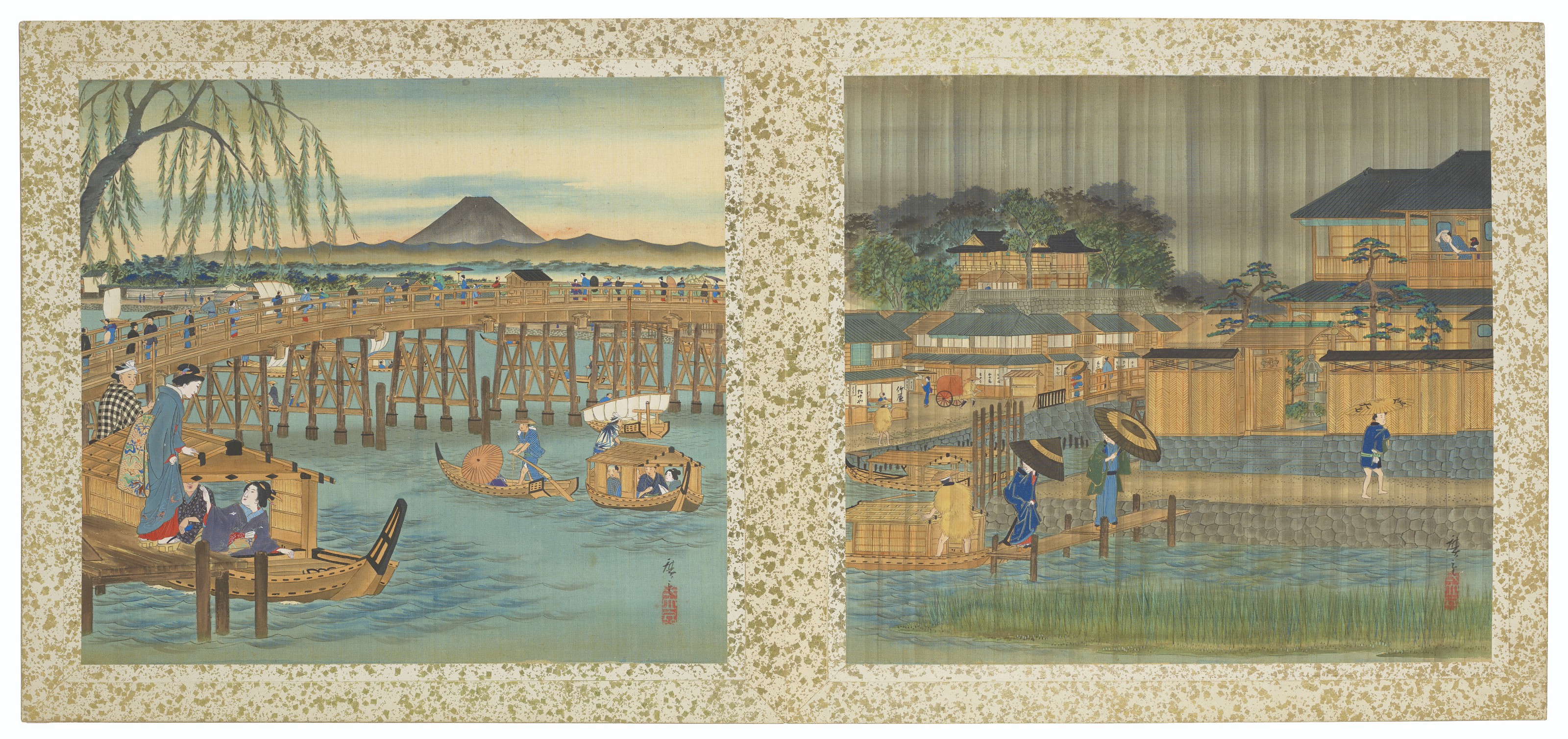 Utagawa Hiroshige — Знаменитые виды на дорогу Токайдо, изображение 5