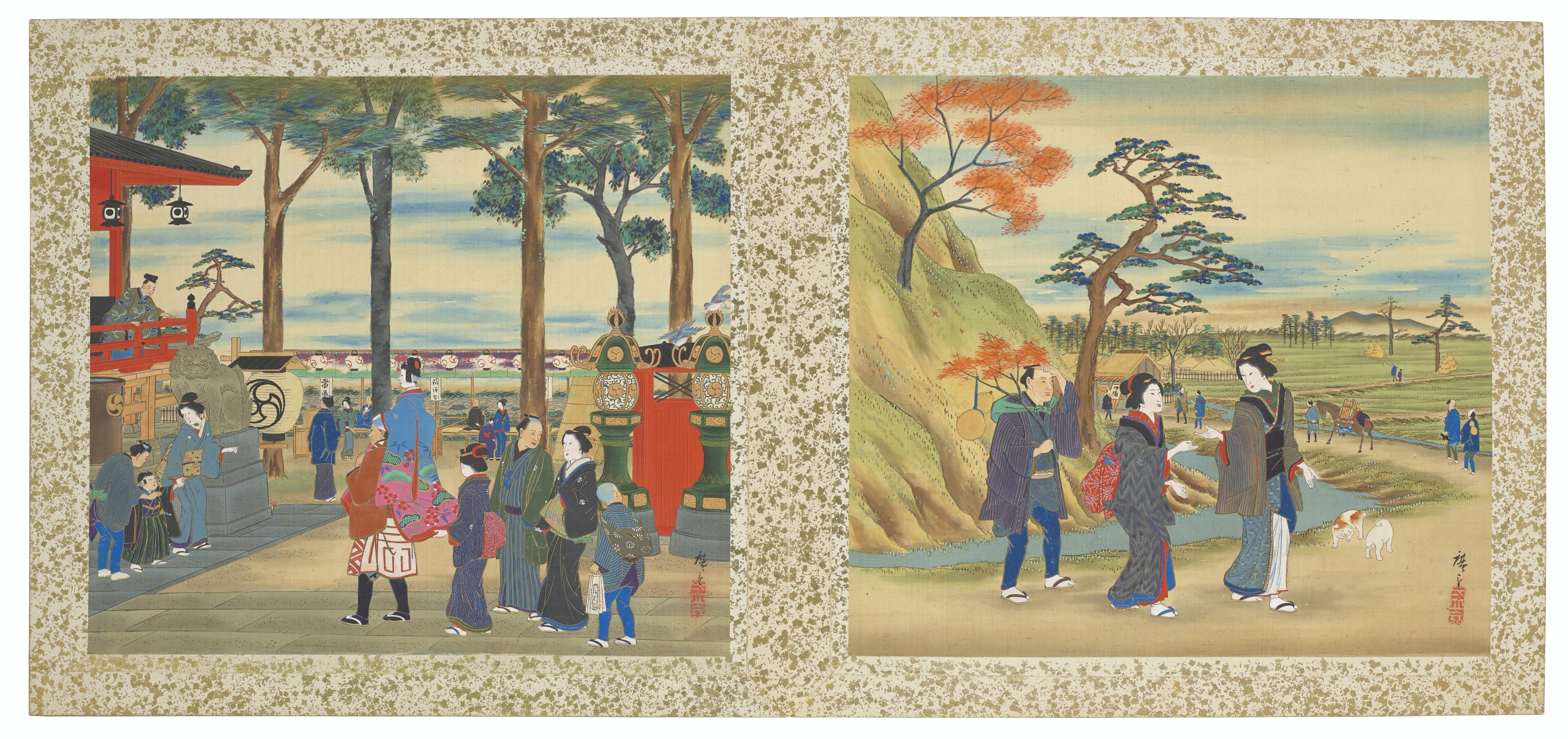 Utagawa Hiroshige — Знаменитые виды на дорогу Токайдо, изображение 7