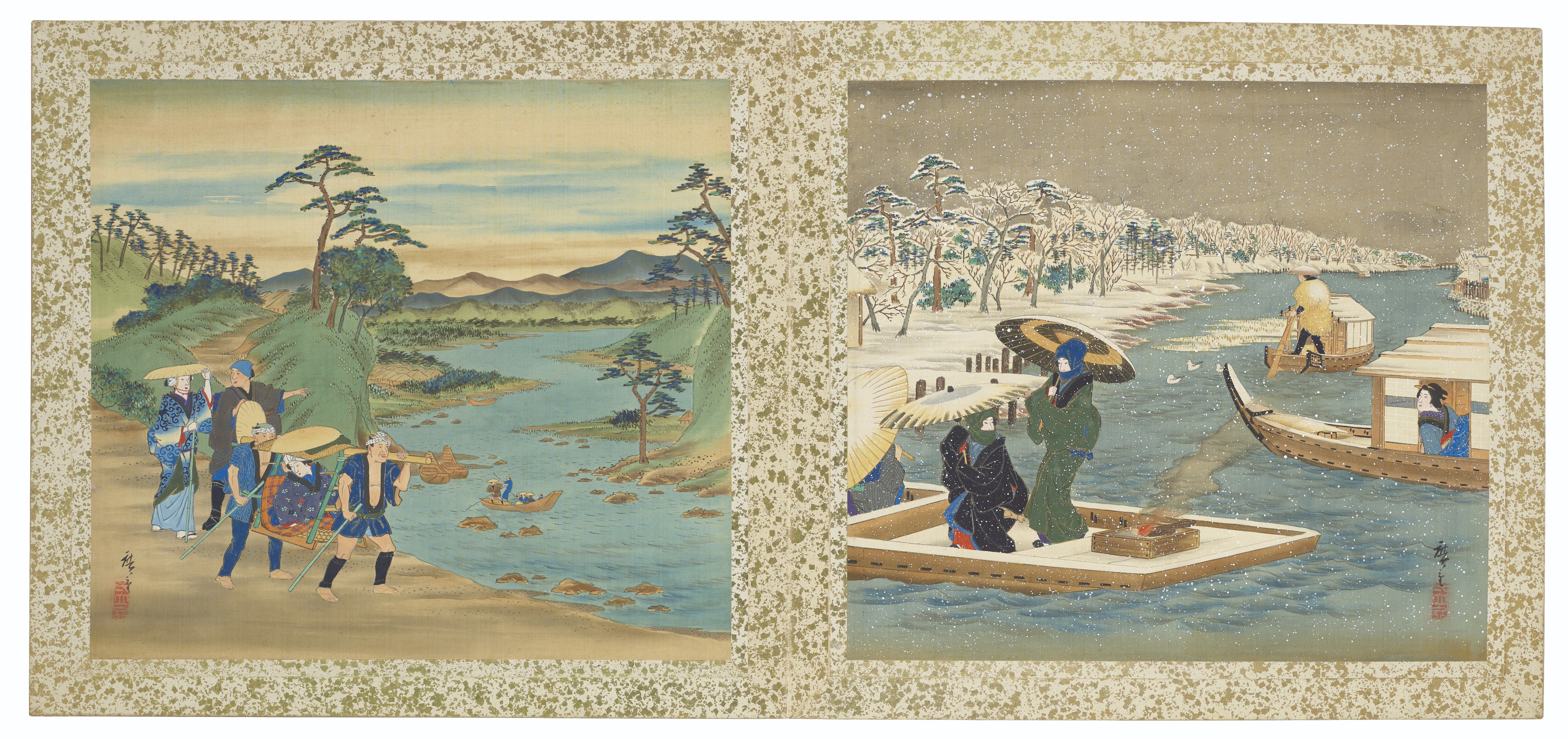 Utagawa Hiroshige — Знаменитые виды на дорогу Токайдо, изображение 8