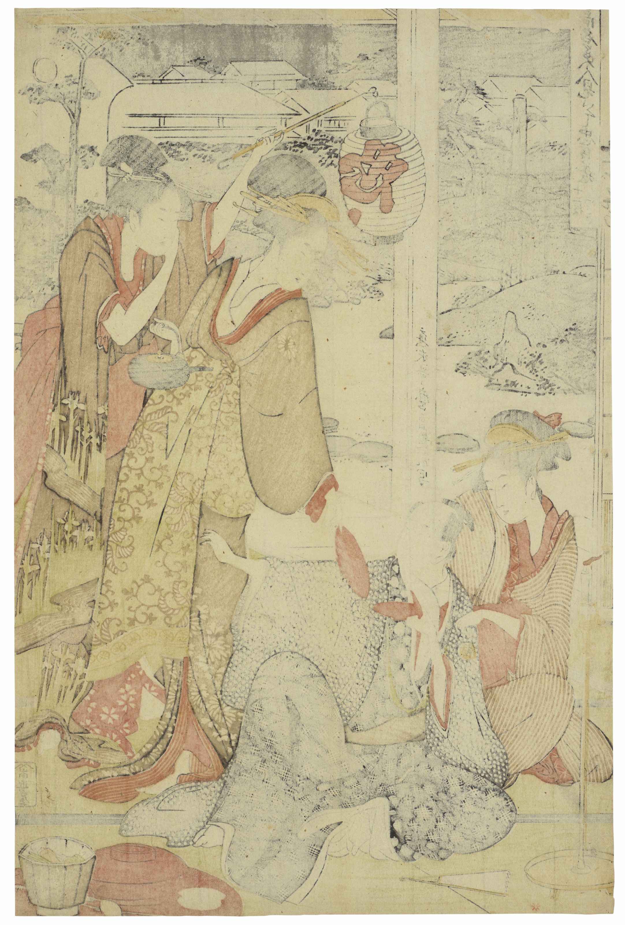 Utamaro Kitagawa — Акт XI, красавицы и Утамаро, изображение 2