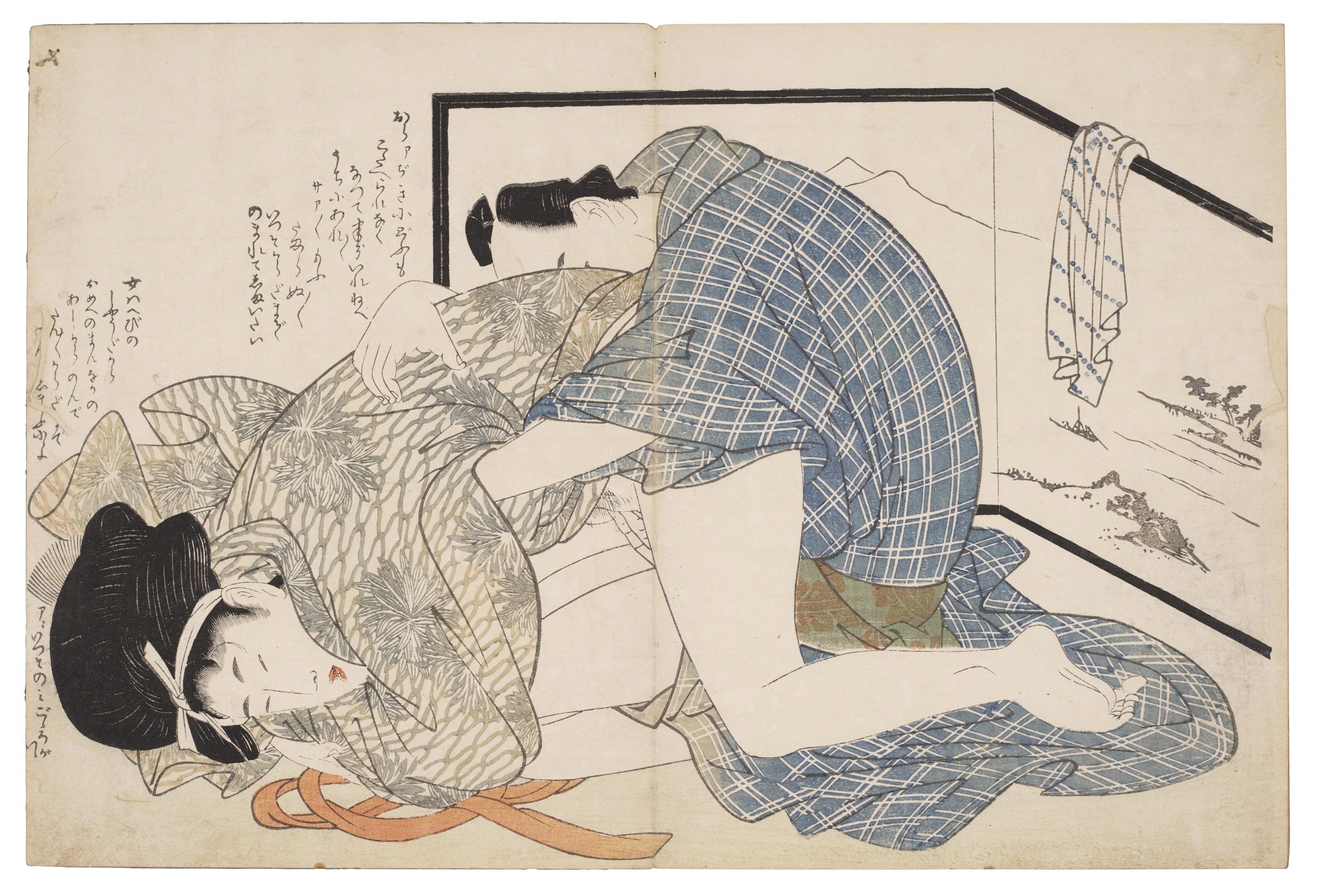 Utamaro Kitagawa — Двенадцать эротических иллюстраций