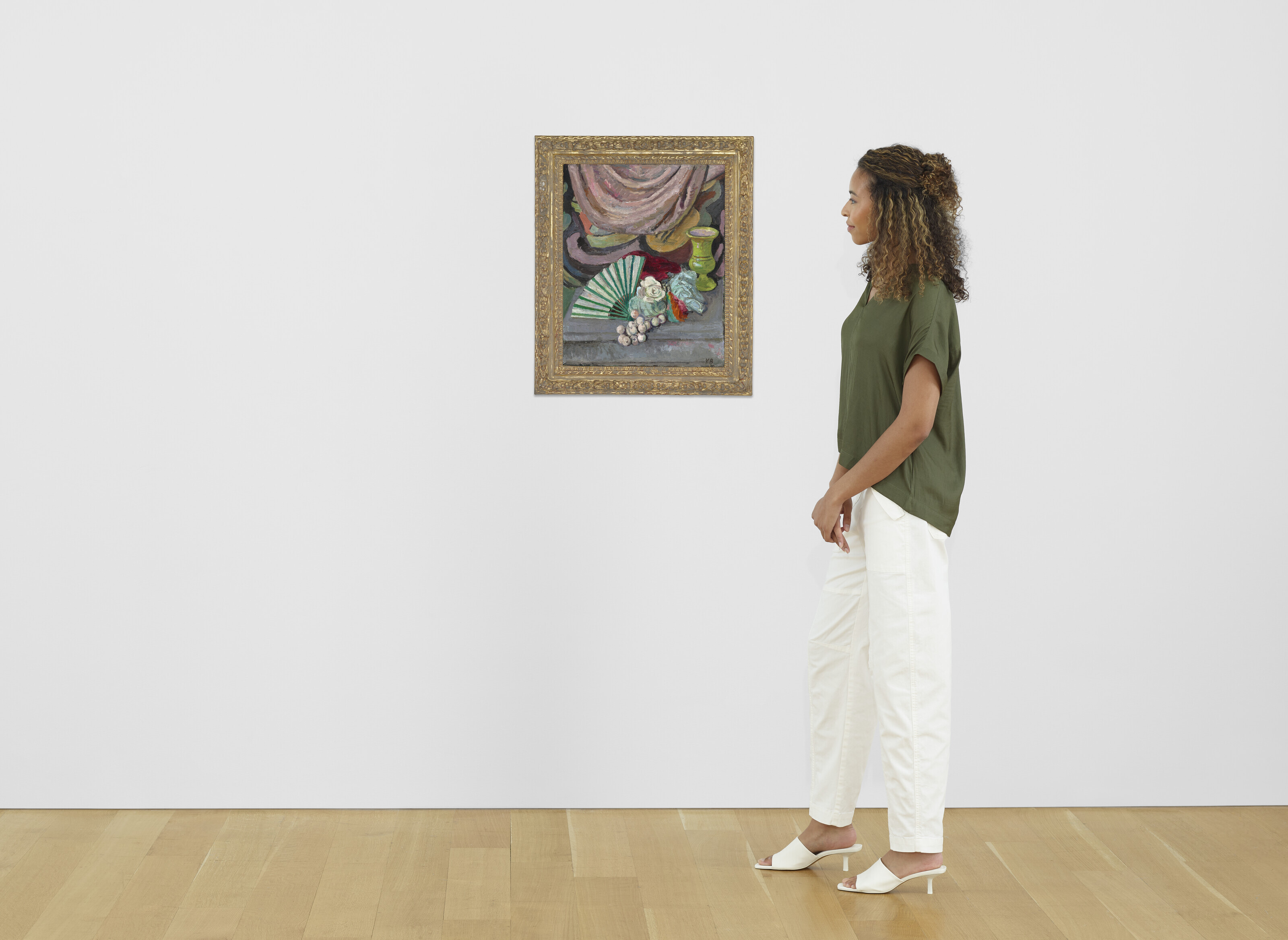 Vanessa Bell — Натюрморт с веером, изображение 4