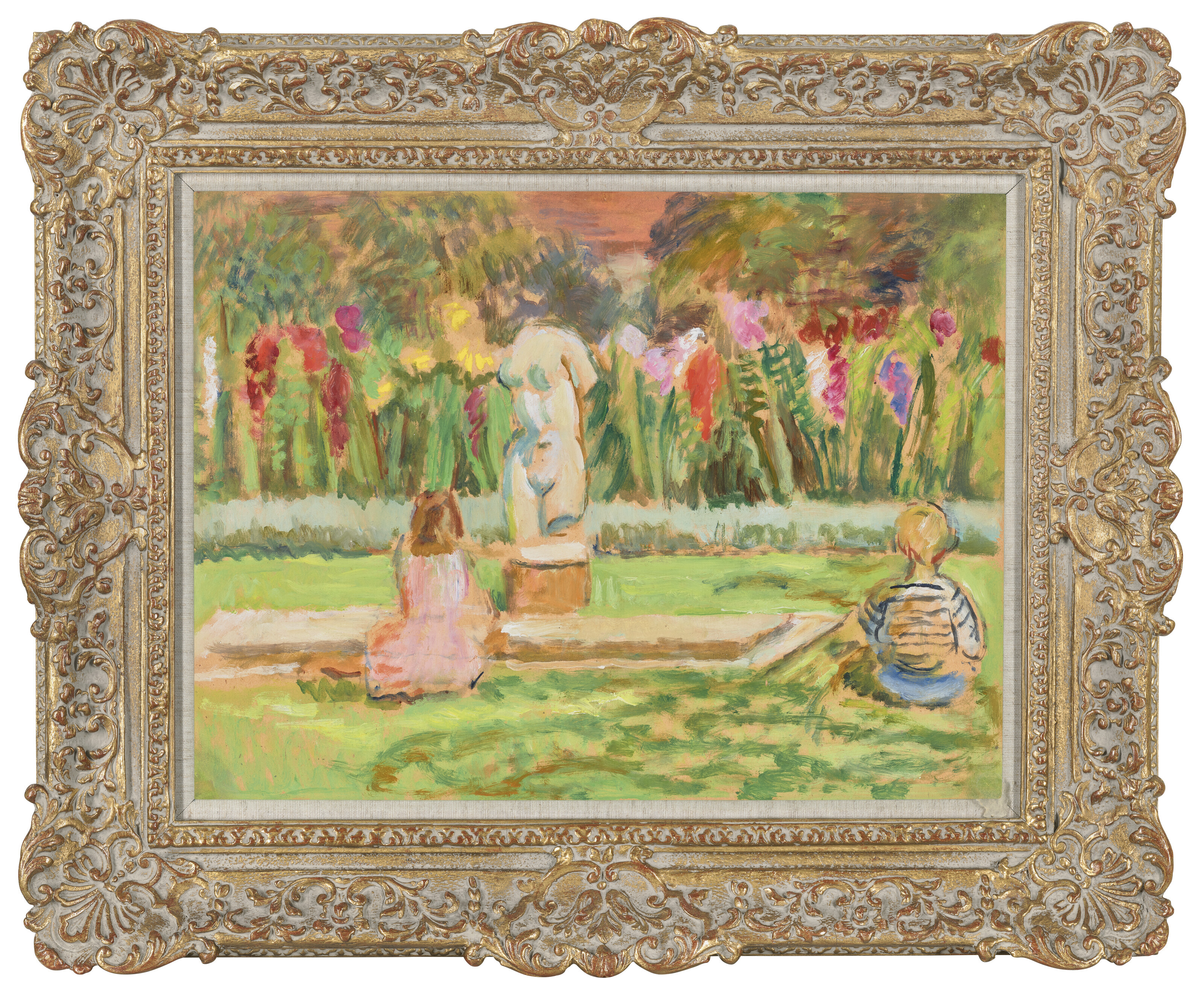Vanessa Bell — Генриетта и Джулиан у бассейна в саду, Чарльстон, изображение 2