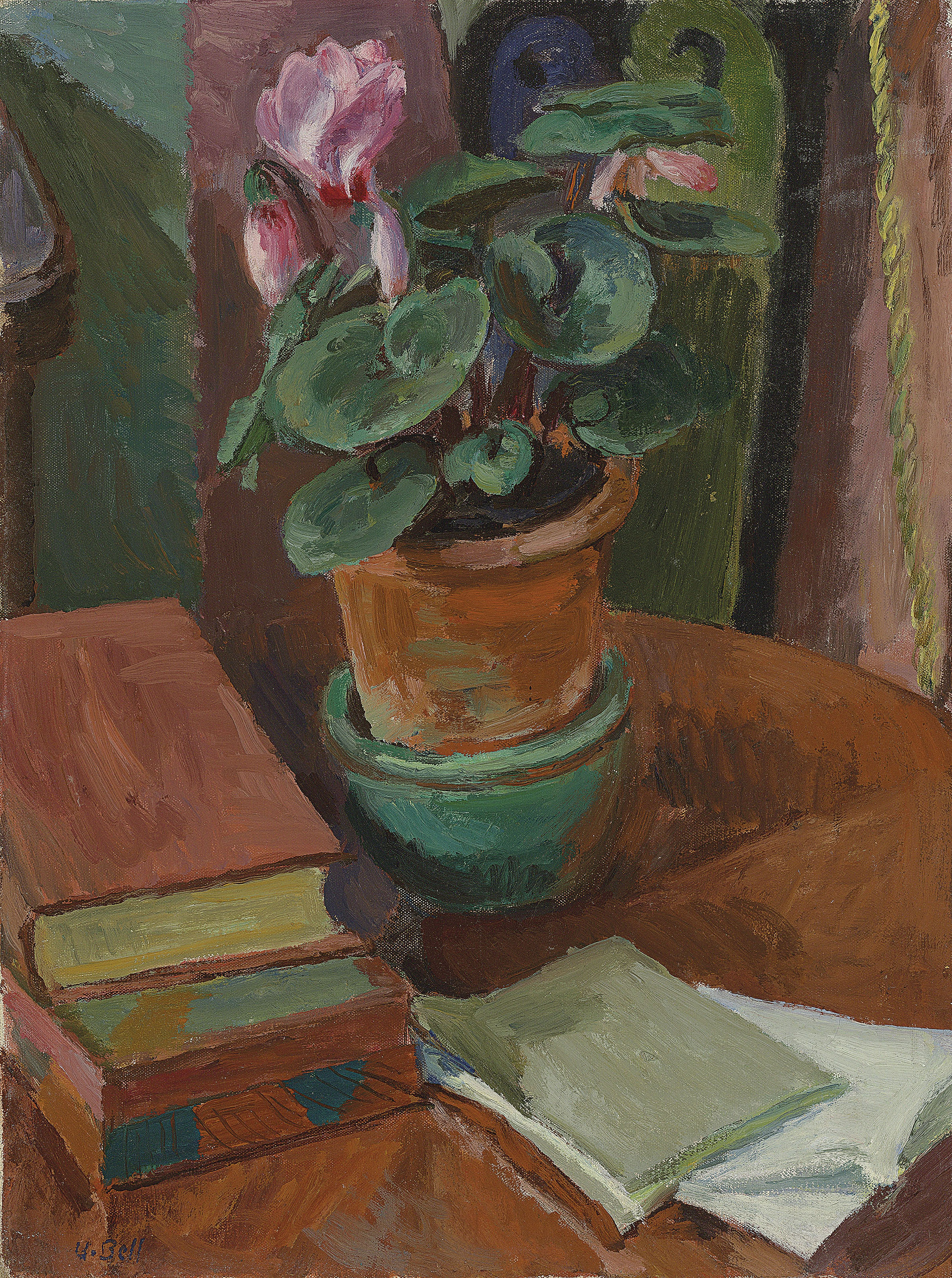 Vanessa Bell — Натюрморт с цикламеном