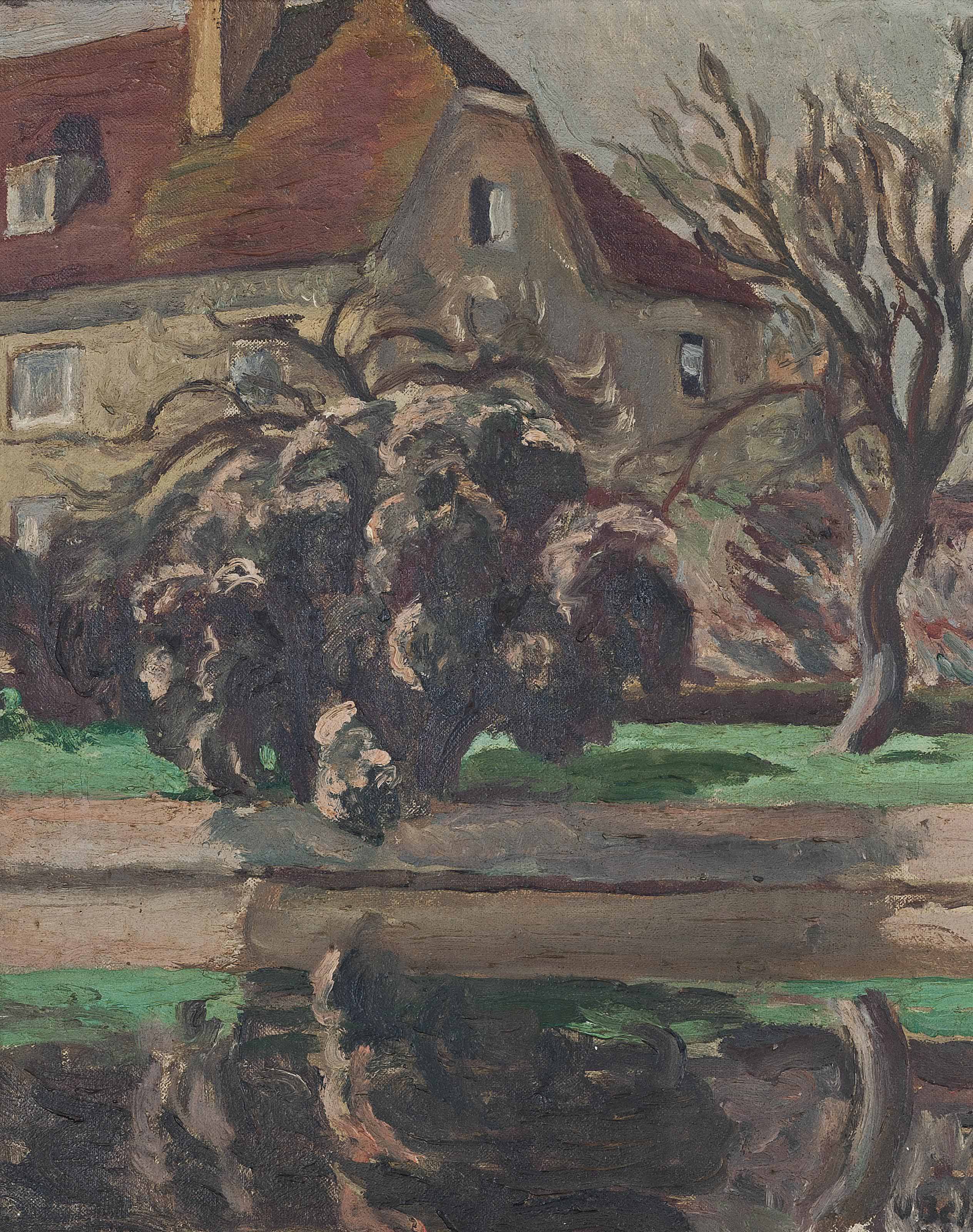 Vanessa Bell — Вид на Чарльстон с другой стороны пруда