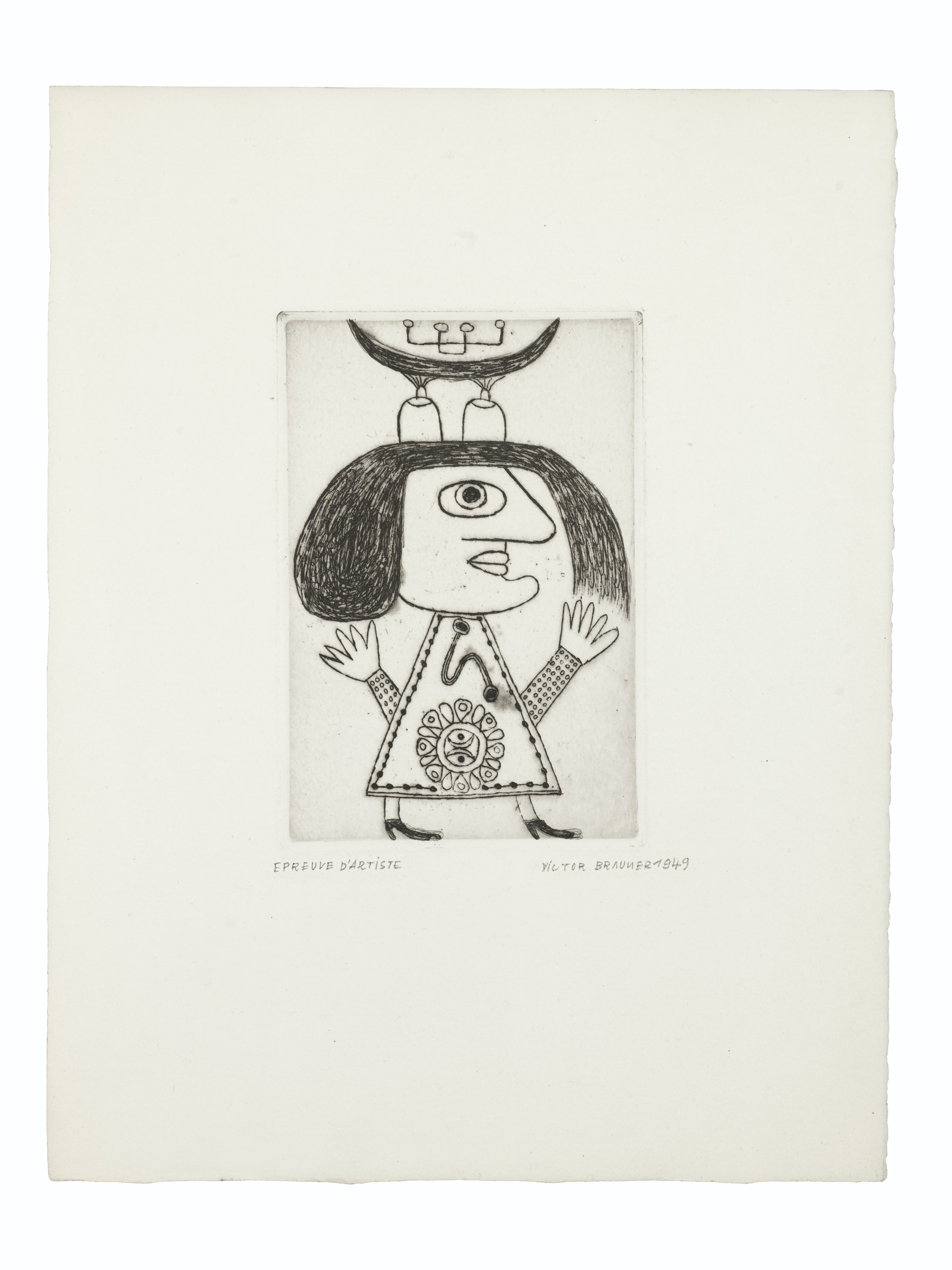 Victor Brauner — Без названия, из "Триумфального шествия Антимуана"