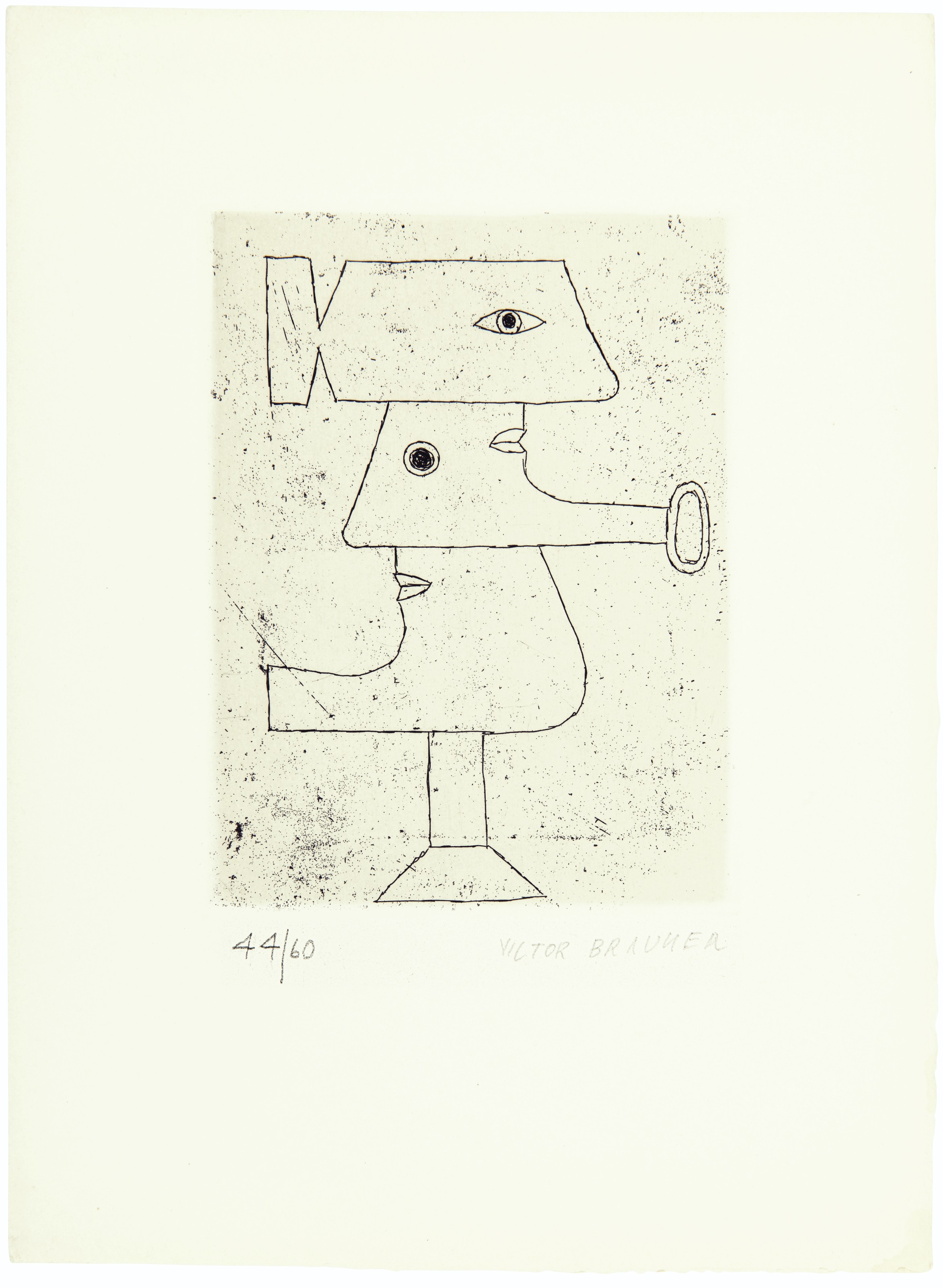 Victor Brauner — Без названия, из "Антологии современной гравюры". "Предтечи авангарда". Том II