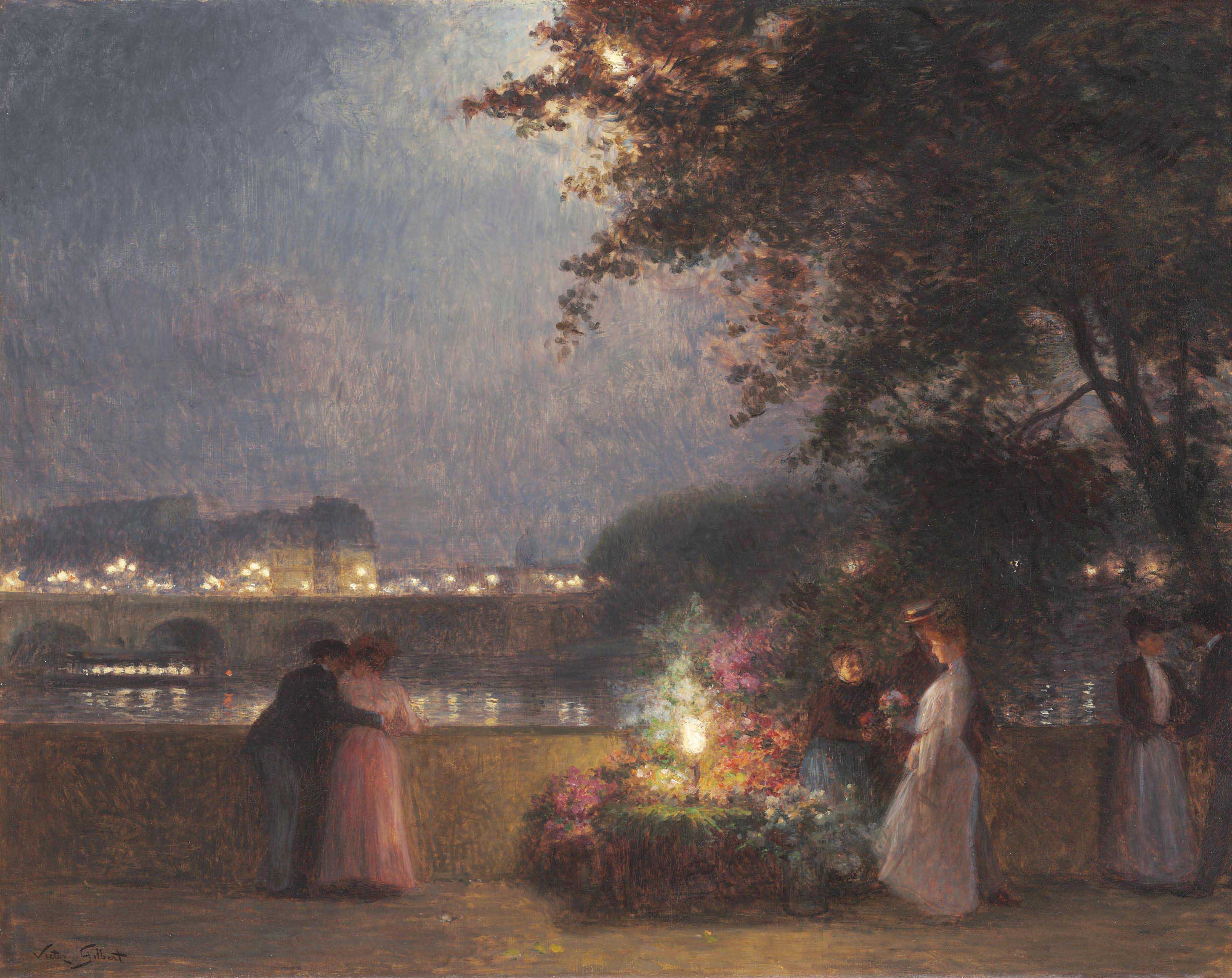 Victor Gabriel Gilbert — Марш цветов, Пон-Неф