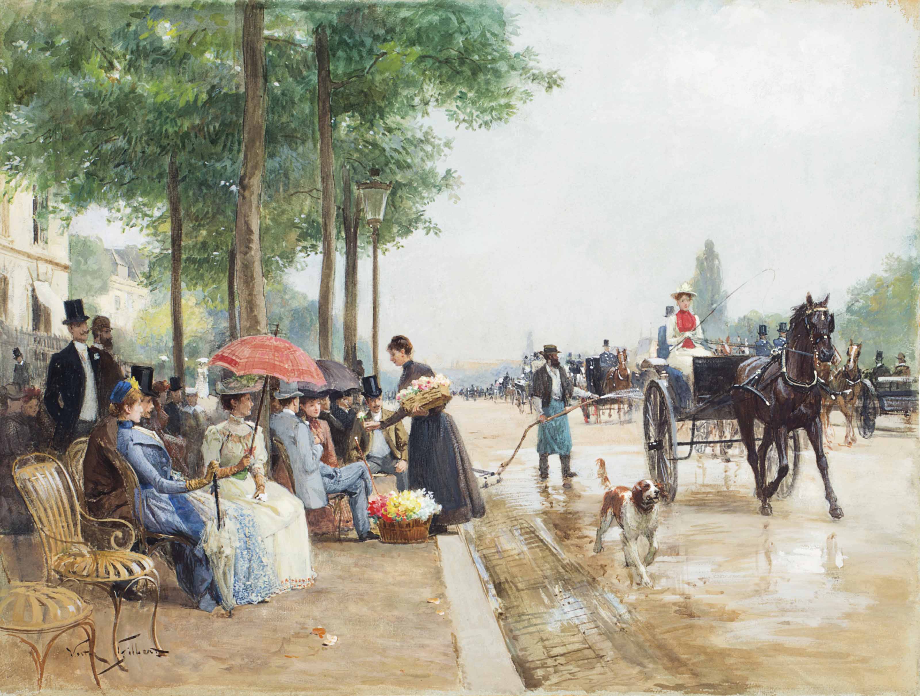 Victor Gabriel Gilbert — Продавец цветов